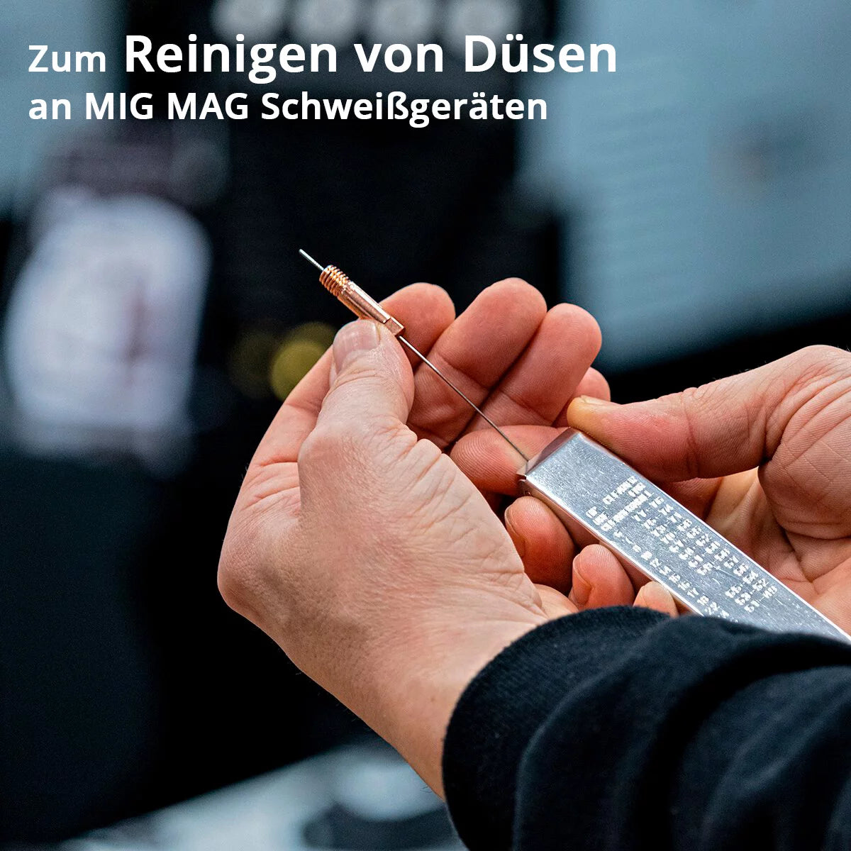 STAHLWERK Düsenreiniger Edelstahl-Feilen 13 in 1 Schweissdüsenreiniger im praktischen Etui 2er Set, MIG MAG Düsen, Autogen Schweissdüsen, Lötkolben Heissklebepistolen, Vergaserdüsen