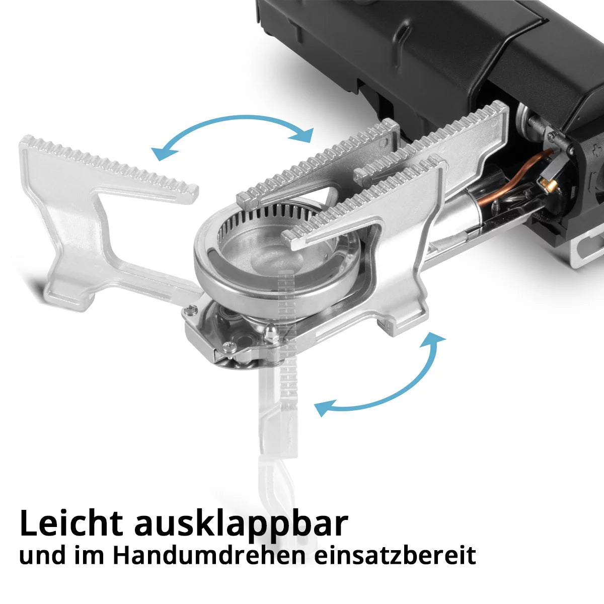 STAHLWERK Faltbarer Campingkocher | klappbarer Gaskocher | kompakter Outdoor Kocher für Butangasflaschen