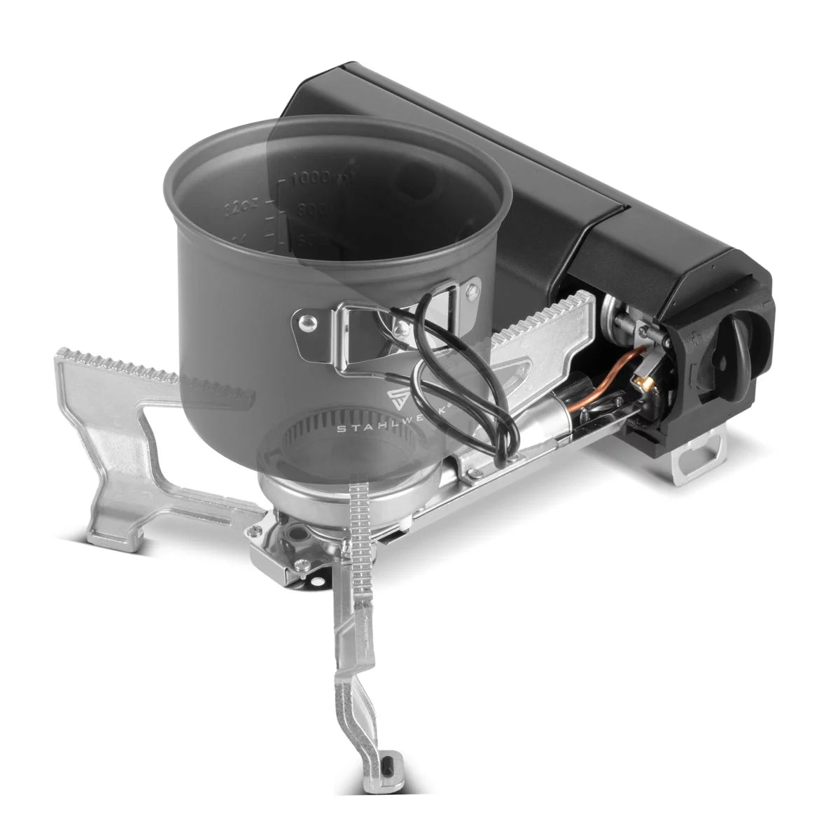 STAHLWERK Faltbarer Campingkocher | klappbarer Gaskocher | kompakter Outdoor Kocher für Butangasflaschen