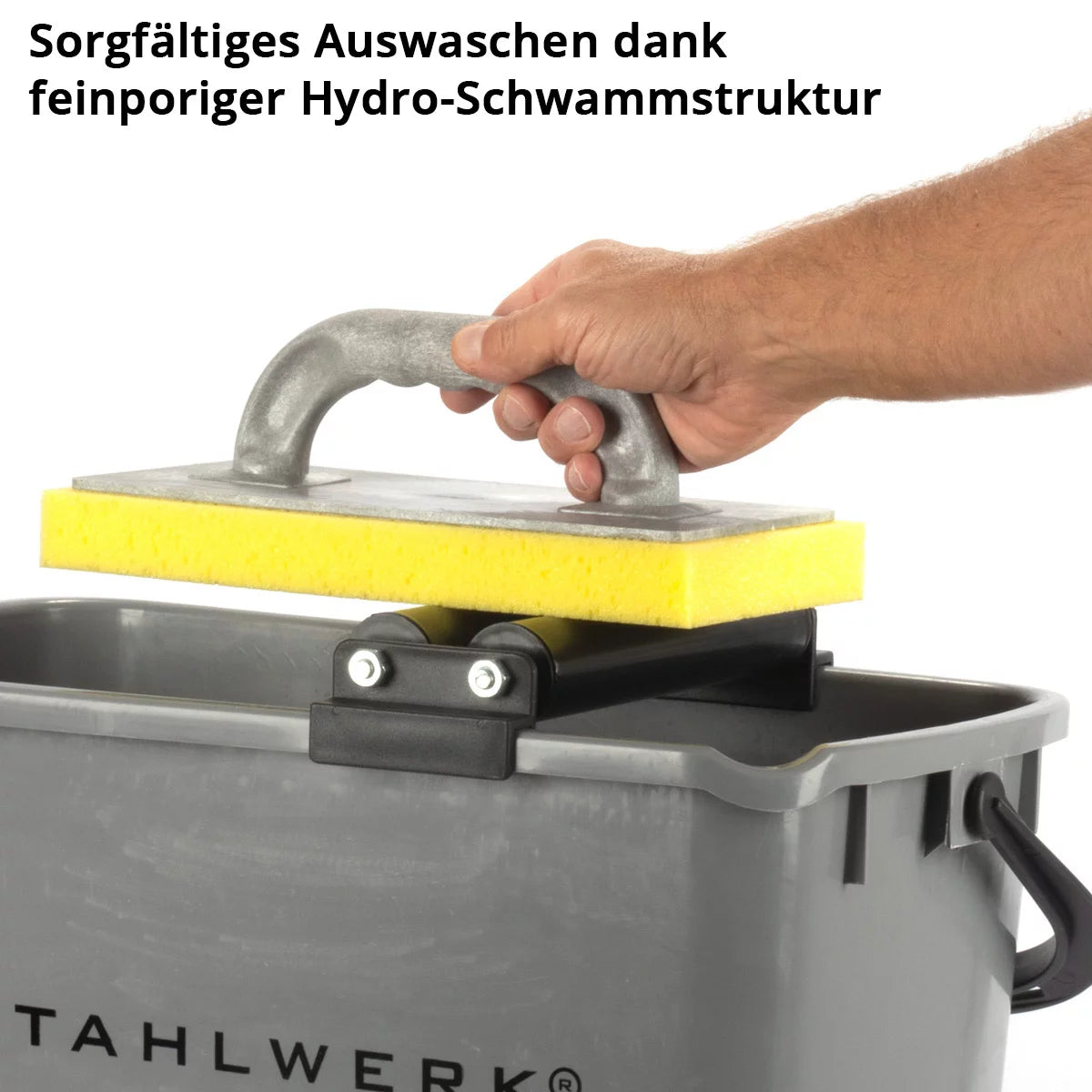 Steelworks karo yıkama seti pro | 5 bölümlü TILER Yıkama Seti | 24 litre kova ile profesyonel karo yıkama seti | Karo yıkama tahtası | Şerit Kurulu | Karo Temizlik | Mükemmel Fayans