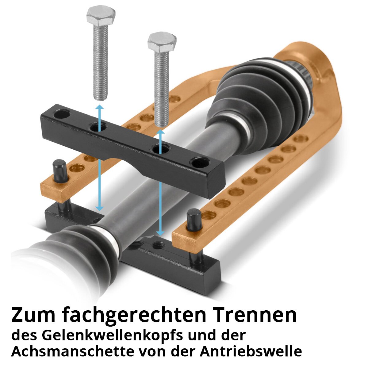 STAHLWERK Gelenkwellen-Abzieher | Antriebswellen-Trenner | Antriebswellen-Gelenkabzieher | Universal-Trennwerkzeug für alle gängigen Fahrzeugtypen
