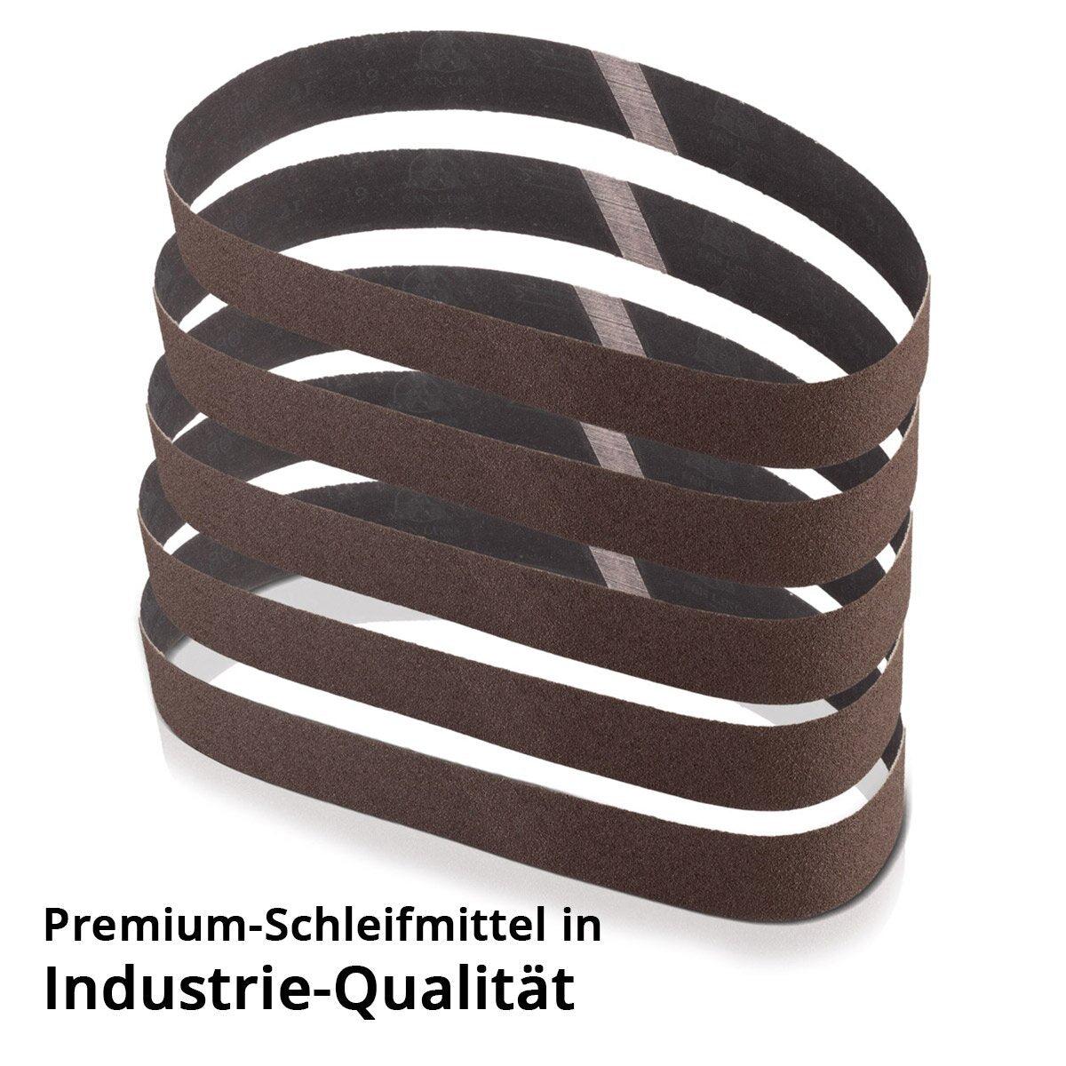 Steelwork grinding tape 5-Set with P80 grain size 40 x 760 mm universal sanding paper | Tissue grinding tape | Grinding agent for pipe tape grinder, tape grinder and grinding devices