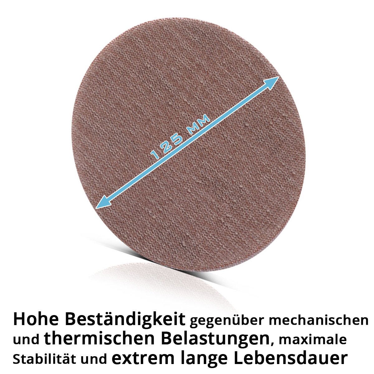 Steelworks Gunderttetz-Klett Pandes de broyage 14er Set P60 | P80 | P100 | P120 | P180 | P240 | GRIT P320 avec des coussinets de broyage professionnel de 125 mm Ø | Grille de broyage | Agent de broyage | Accessoires pour les appareils de broyage