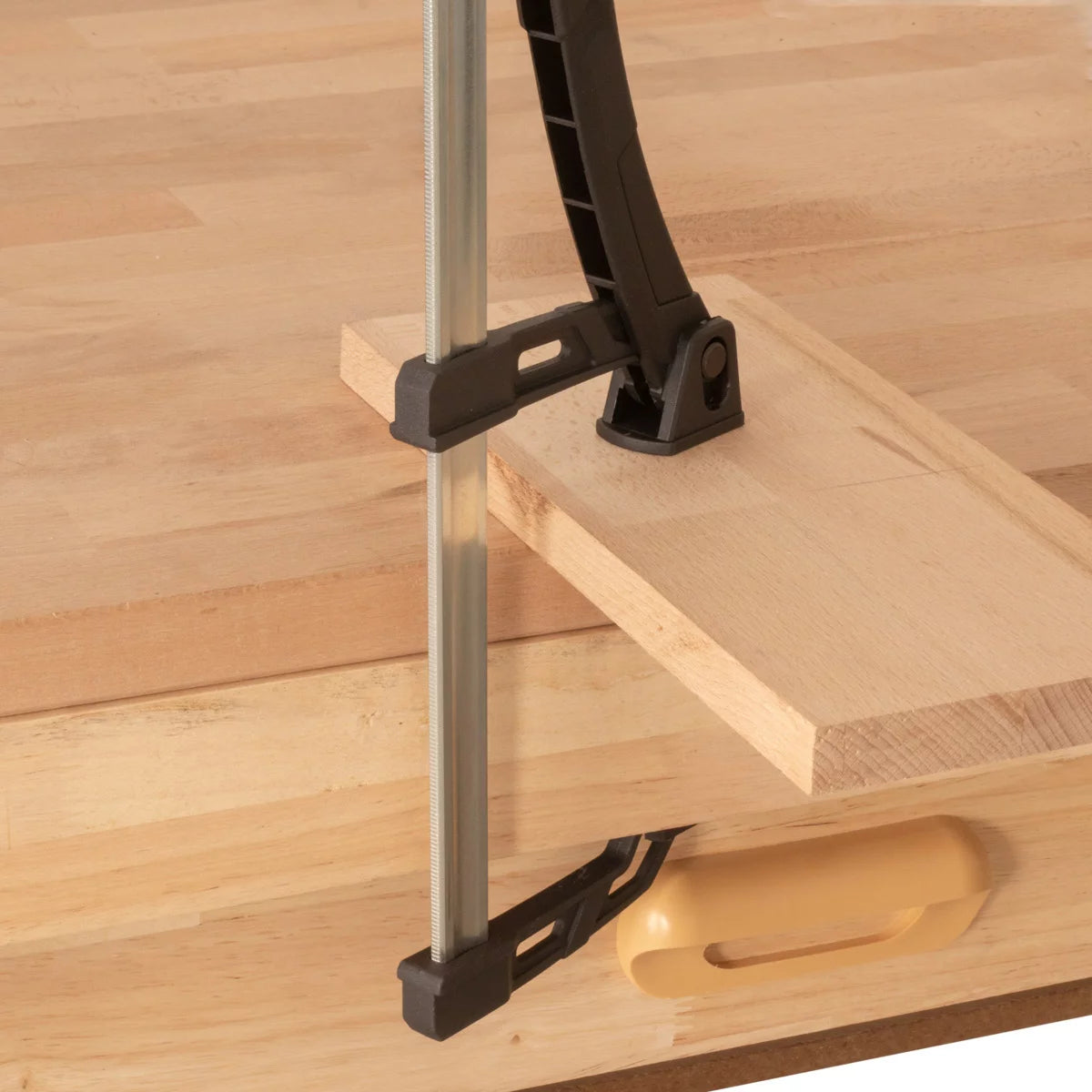 Clamp leva in acciaio 80x160 mm | potente morsetto di serraggio con 100 kg di potenza di pressione | Tenditore rapido per una fissazione precisa dei pezzi | Composto stabile con campata di 160 mm, profondità di serraggio 80 mm