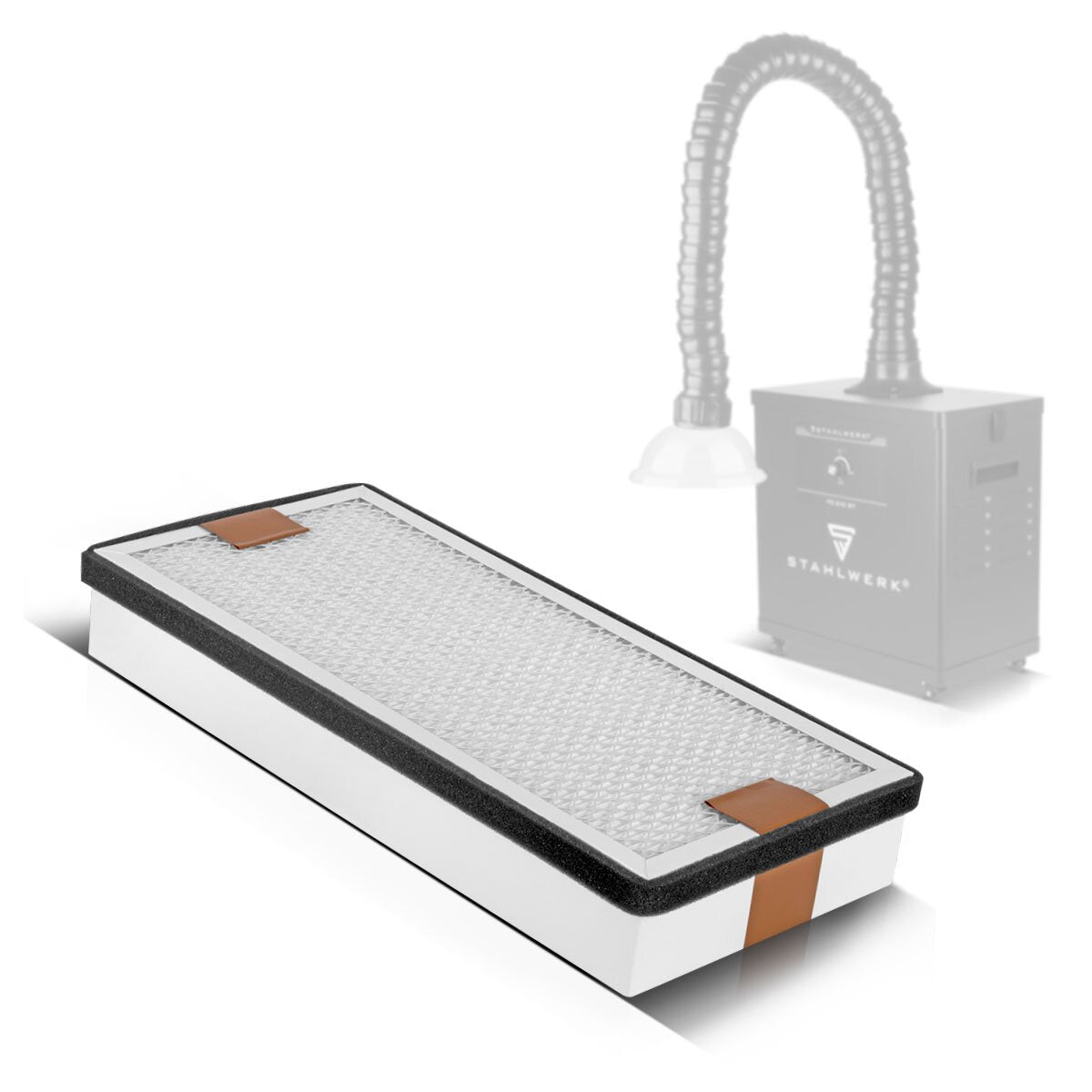 Filtro HEPA medio Stahlwerk per aspirazione per fumo Filtro di sostituzione FE-2110 | Filtro dell'aria | Filtro particelle per sistema di aspirazione | Assorbitore di fumo | Detrazione del fumo | Saldatura di fumo e saldatura