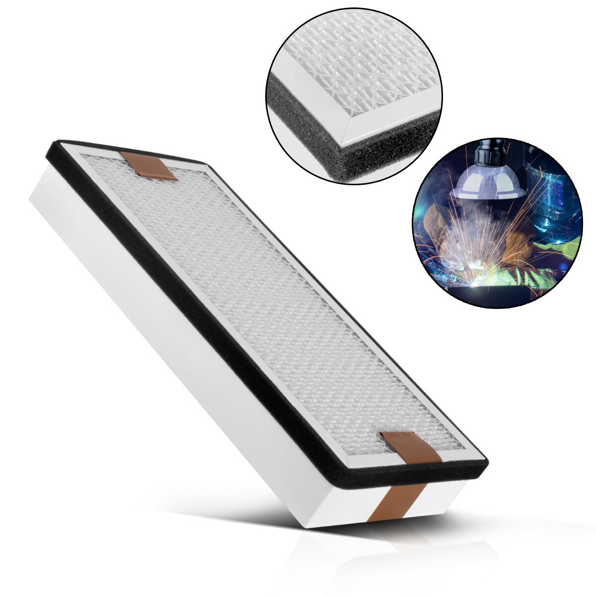 STAHLWERK Mittlerer HEPA Filter für Rauchabsaugung FE-210 ST Ersatzfilter | Luftfilter | Partikelfilter für Absauganlage | Rauchabsorber | Rauchabzug | Schweißrauch- und Lötabsaugung