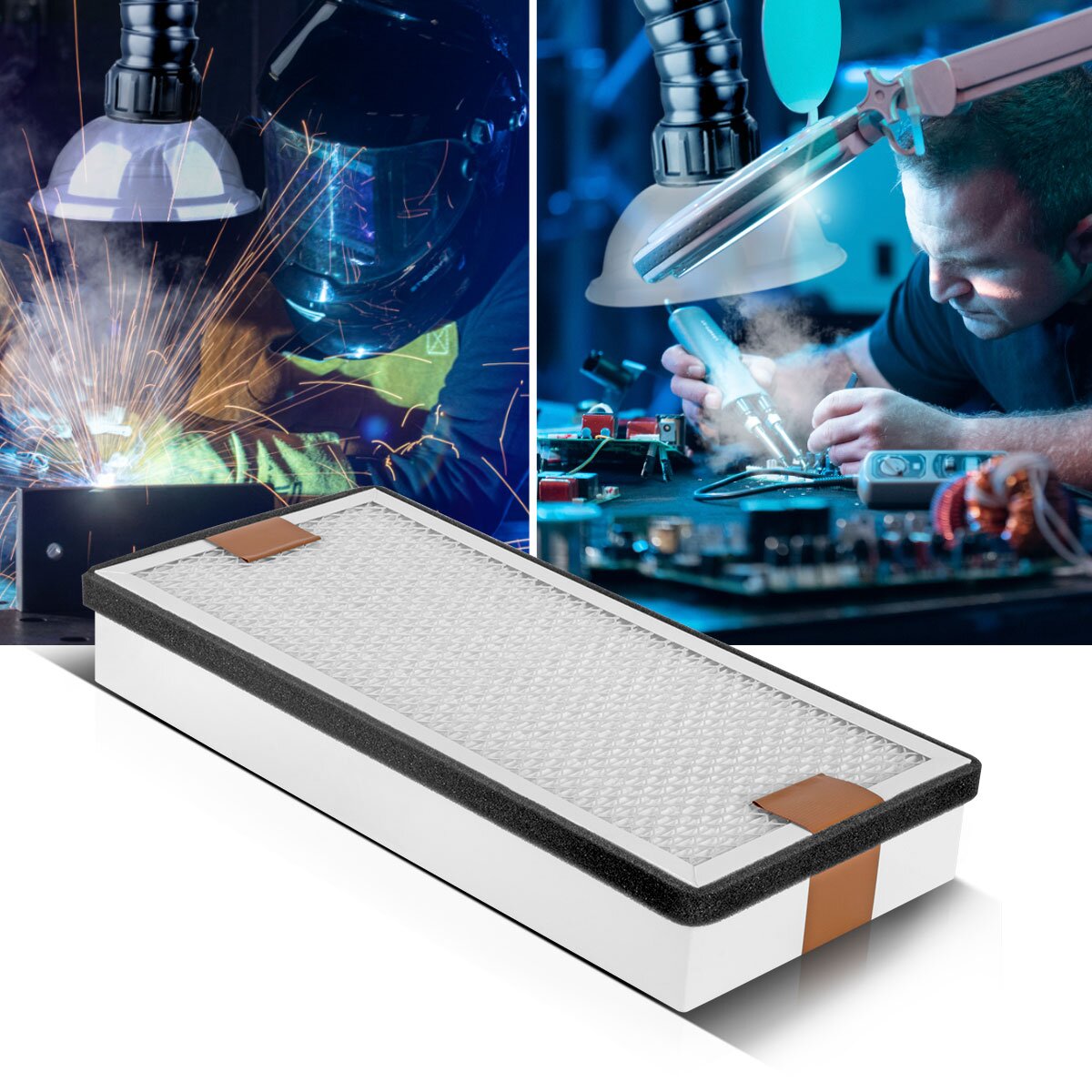 STAHLWERK Mittlerer HEPA Filter für Rauchabsaugung FE-210 ST Ersatzfilter | Luftfilter | Partikelfilter für Absauganlage | Rauchabsorber | Rauchabzug | Schweißrauch- und Lötabsaugung