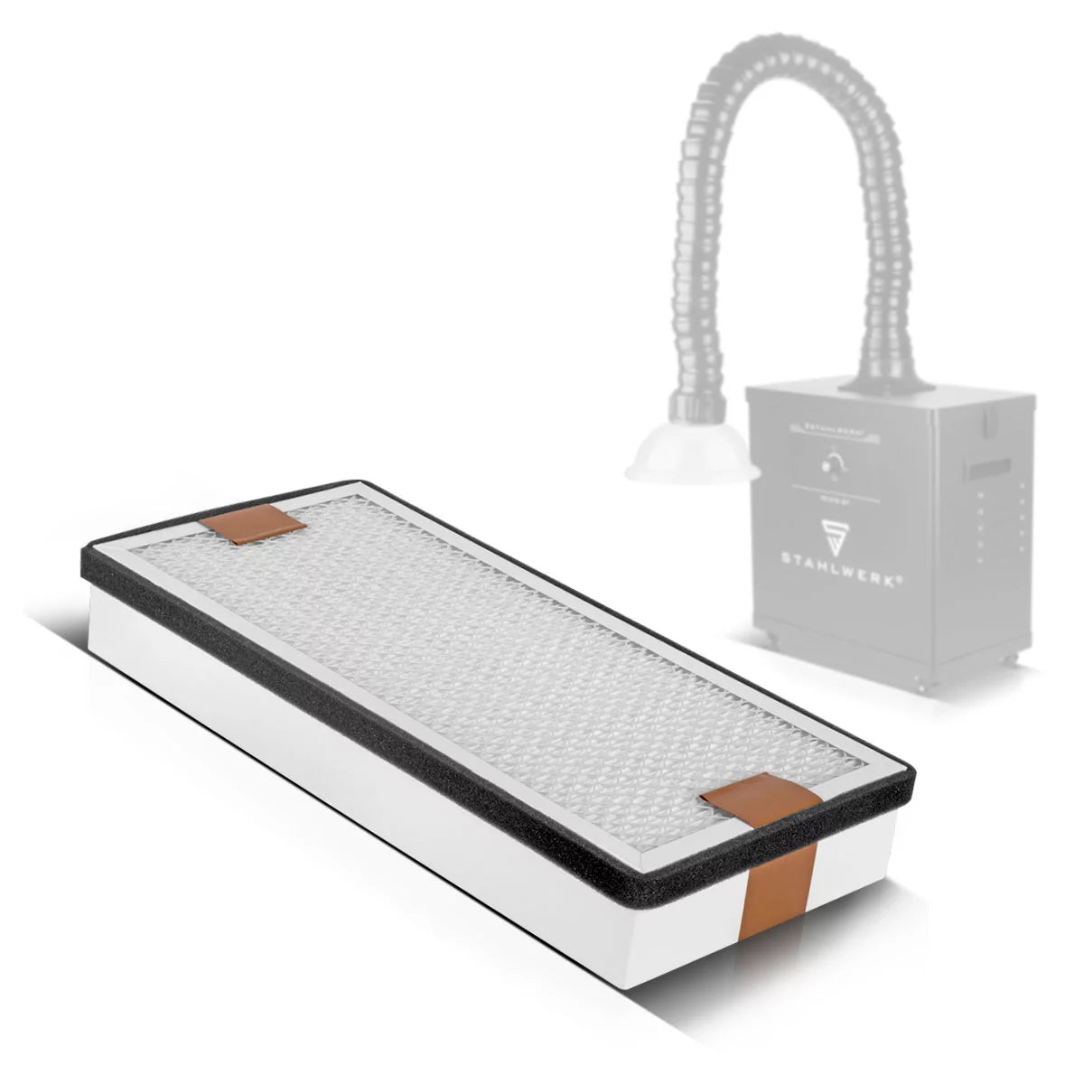 STAHLWERK Mittlerer HEPA Filter für Rauchabsaugung FE-300 ST Ersatzfilter | Luftfilter | Partikelfilter für Absauganlage | Rauchabsorber | Rauchabzug | Schweißrauch- und Lötabsaugung