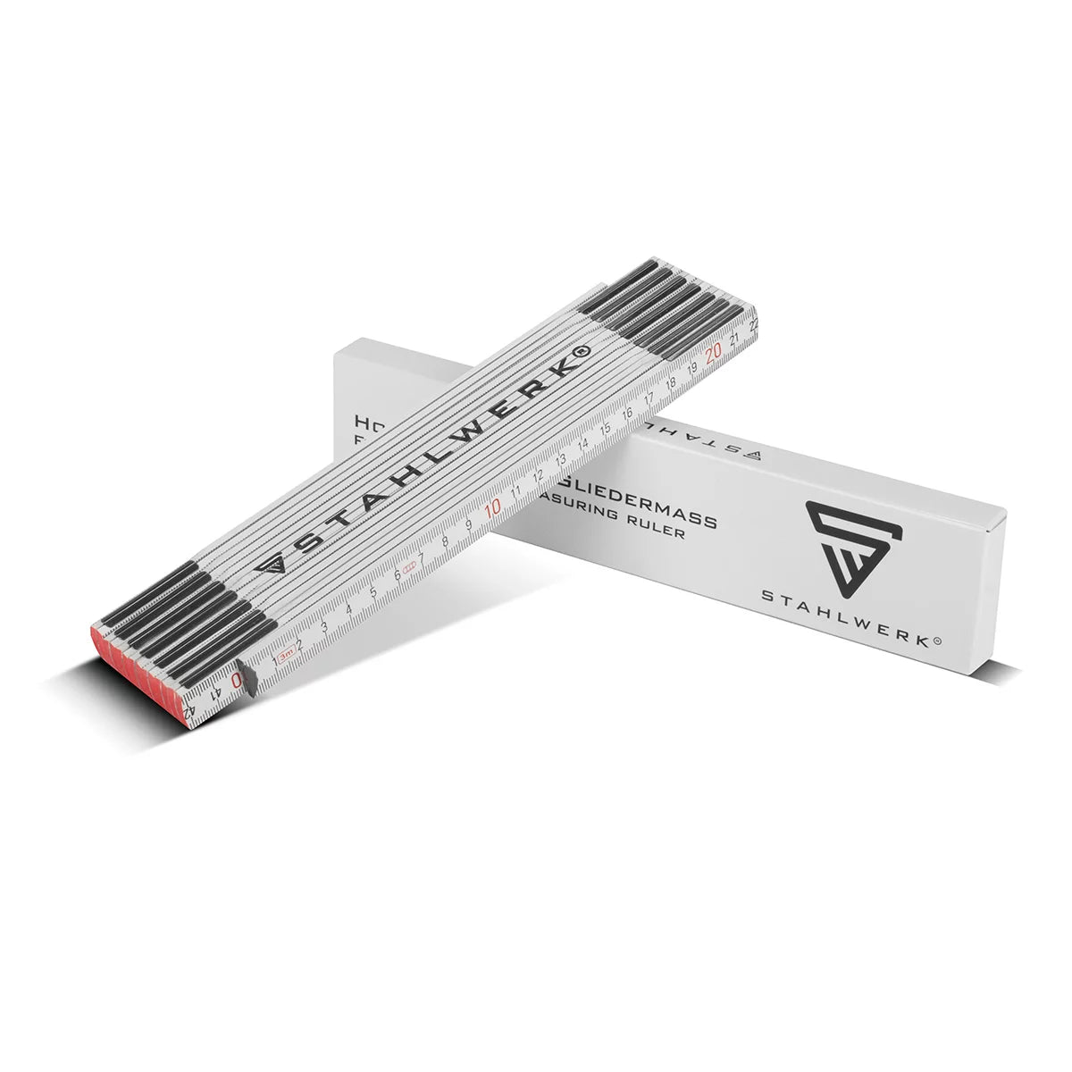 Stahlwerk Zollstock 3 metri di precisa struttura in legno | Mäntstab | Scala | Tale Tape | Misura del metro con cifre metriche facili da