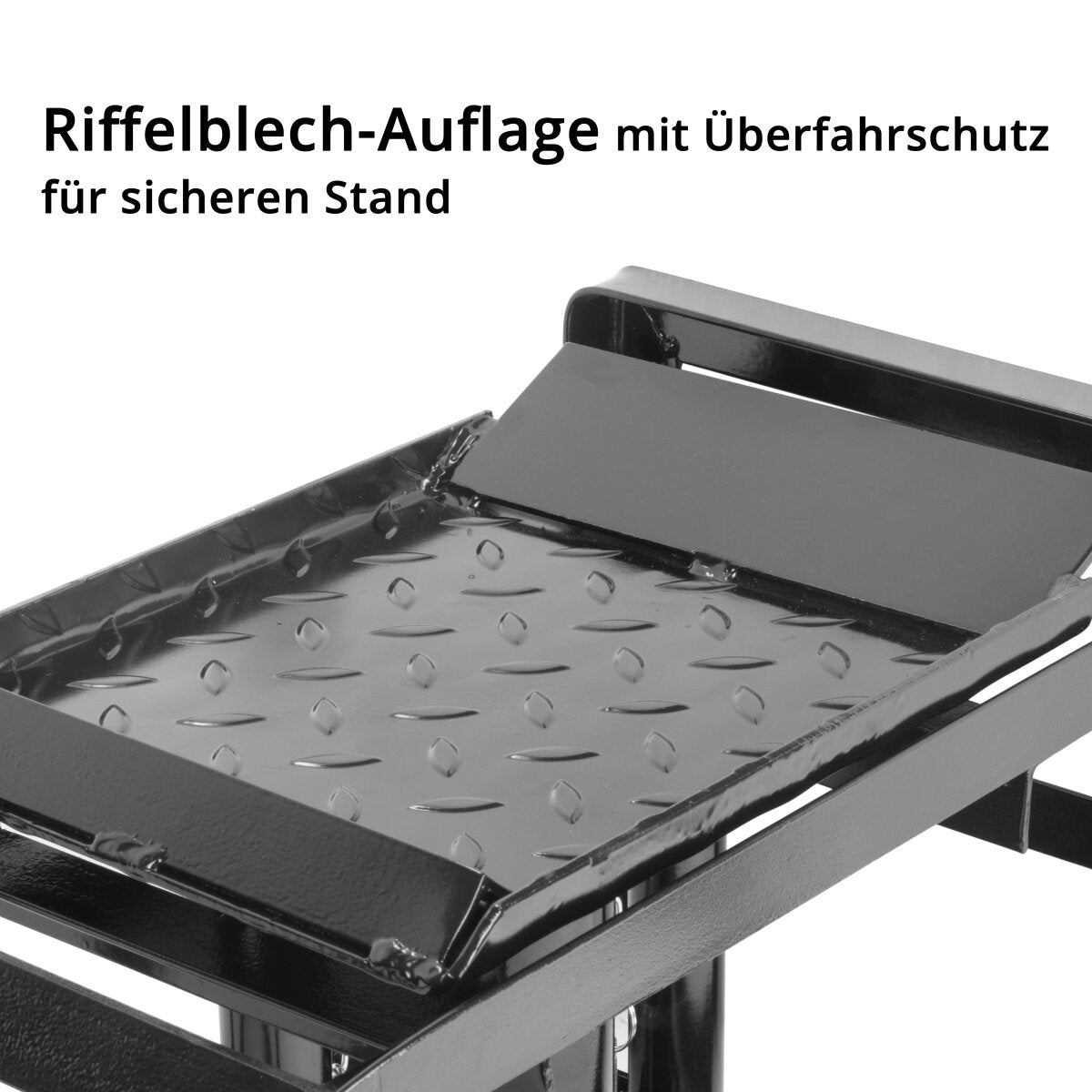 STAHLWERK Hydraulische Auffahrrampe GTH-14 ST 2er Set mit 5 Tonnen Tragkraft Auffahrbock mit Wagenheber | höhenverstellbare Auto-Rampe | Pkw-Rampe | Kfz-Bock