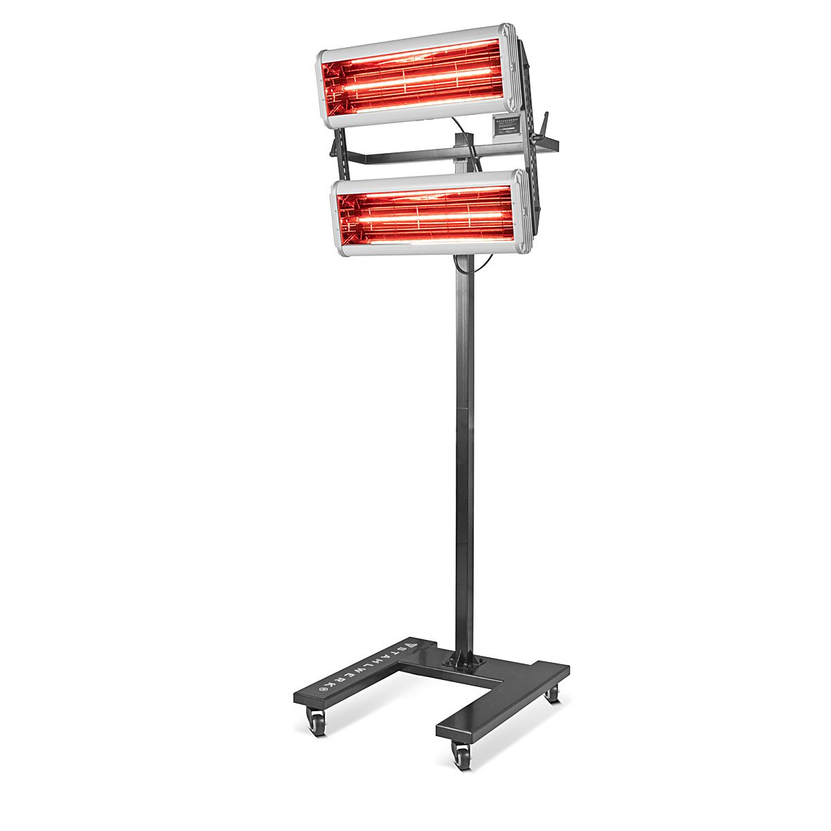 STAHLWERK Infrarot Lacktrockner IL-2400 ST mit 2.400 Watt und Stativ, leistungsstarker Infrarottrockner / IR Strahler / IR Trockner zum professionellen Trocknen von Autolack, Grundierungen uvm.