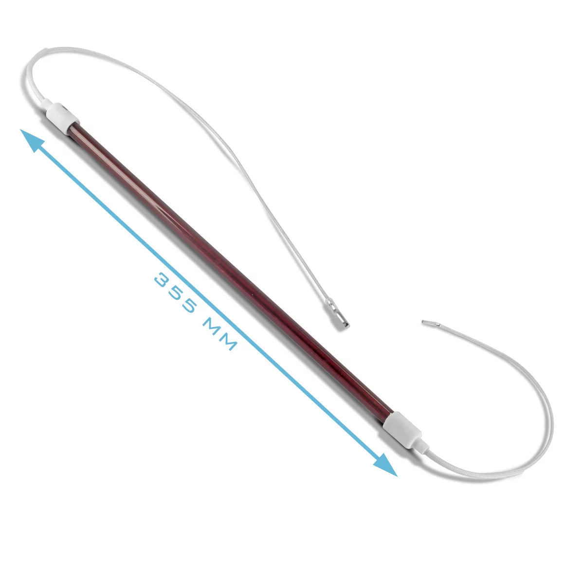 STAHLWERK IR-Leuchtmittel 1.200 W | 355 mm x Ø 12mm für Infrarot-Lacktrockner| Ersatzleuchte mit extrem hoher Standzeit für IR-Strahler | IR-Trockner | IR-Lampen | IR-Heizstrahler