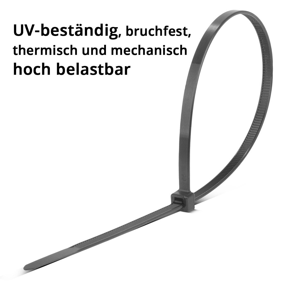 Aceroworks Cable corbata 600 set 2.5 x 150 mm | 3.6 x 150 mm | 3.6 x 200 mm | 4.8 x 300 mm en blanco y negro, correas de cables de calidad industrial, resistente a los rayos UV, extremadamente a prueba de tren, estable y duradero