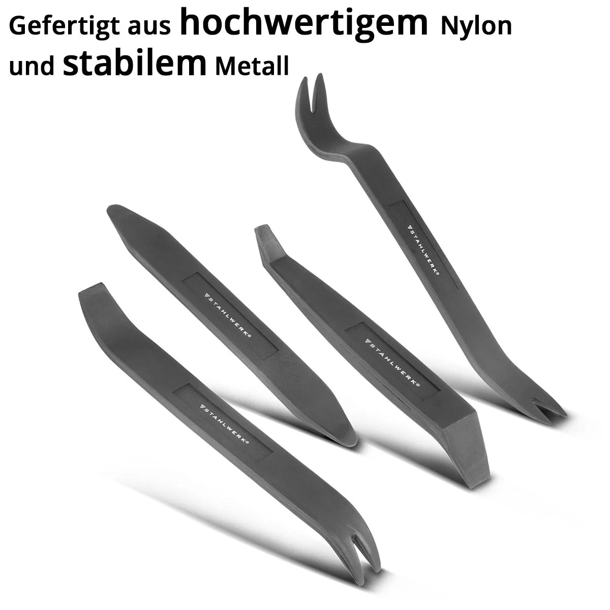 Steelworks 2 x vehicle radio expansion 12 parts | Disassembly tool set for the expansion of car radios, navigation devices and interior cladding | Expansion tool | KFZ radio exposure | Unlocking tool