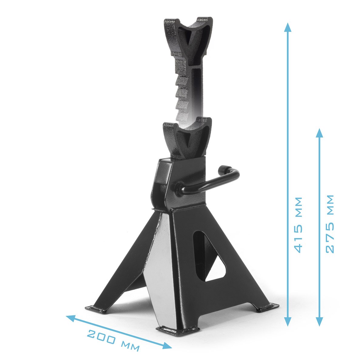 SUBSHOBLE DE ARECEA JS-3 ST 2 Conjunto con capacidad de carga de 3 t 275-415 mm de altura Ajustable Estacionamiento para automóviles Cabra | Jack | Establecer soporte | Bock de apoyo para automóviles, camiones, caravana, caravana, agricultura