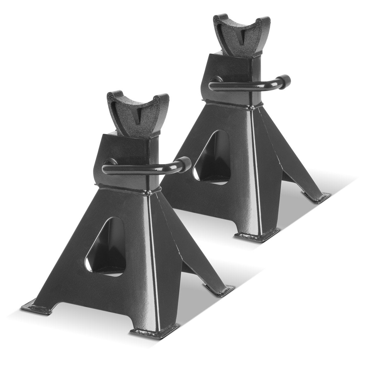 STAHLWERK Unterstellbock JS-3 ST 2er Set mit 3 t Tragkraft 275 – 415 mm höhenverstellbarer Kfz-Abstellbock | Wagenheber | Abstellstütze | Stützbock für Pkw, Lkw, Caravan, Wohnwagen, Landwirtschaft