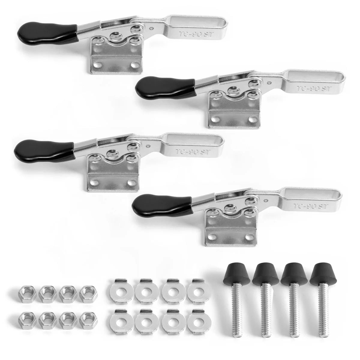 Acciaio mulino tc-90 st 4 set con 90 kg (198 libbre) potenza personalizzata, robusto serraggio rapido / tenditore destro verticale / tenditore a leva del ginocchio in acciaio inossidabile