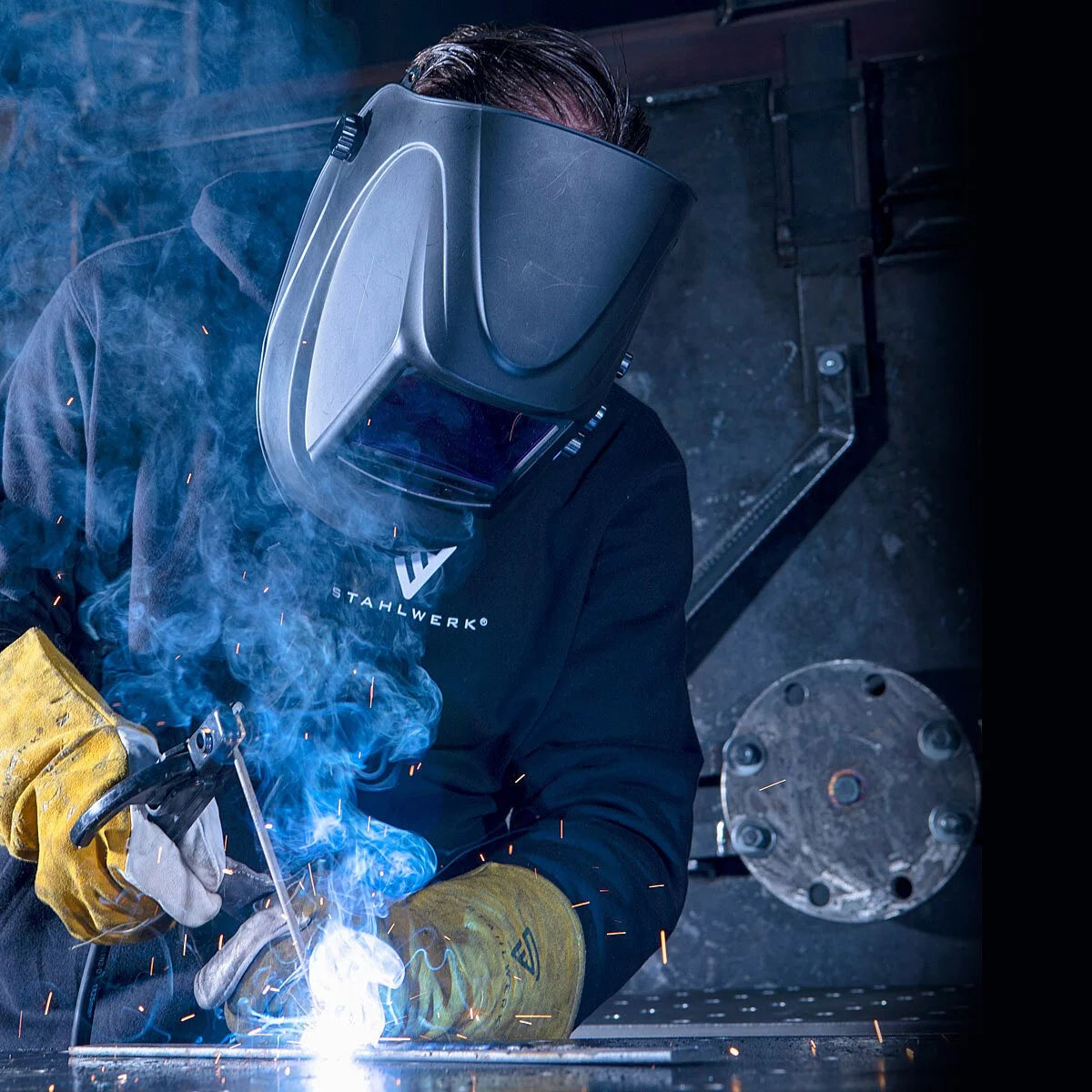 STAHLWERK welding machine CTM-416 Puls Pro 6-in-1 inert gas welding machine | Inverter with 160 A, pulse function for aluminum and 40 A plasma cutter CUT | TIG | MIG MAG | PULSE | MMA | FLUX