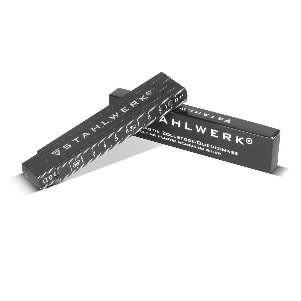 Stahlwerk Zollstock 1 metre hassas plastik yapı | Mäntstab | Ölçek | Masal Bant | Kolay -okumak için metrik rakamlarla ölçüm cihazı ölçüsü