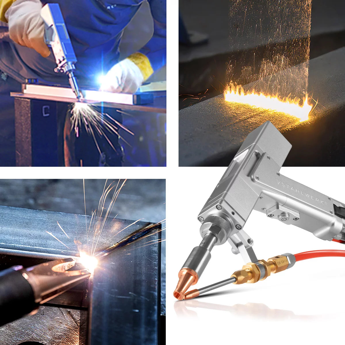STAHLWERK laser welding machine WCD-1500 Laser Pro | Fully equipped | 1500 watts | Professional 3-in-1 handheld laser welding machine for precise welding, cutting and rust removal