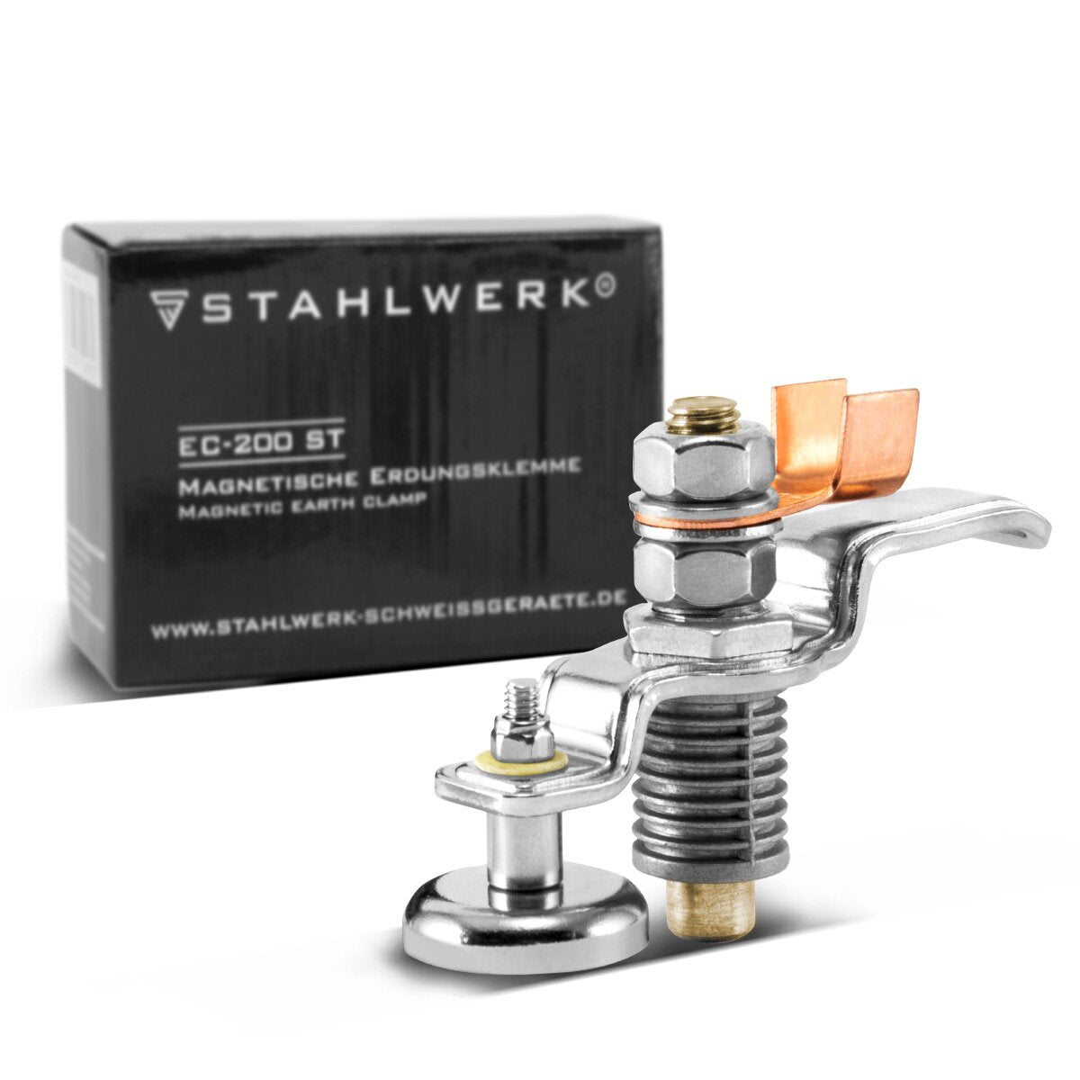 Steelworks magnetic grounding clamp EC-200 ST / mass jug / mass embeer for welding equipment and plasma cutter up to 200 a