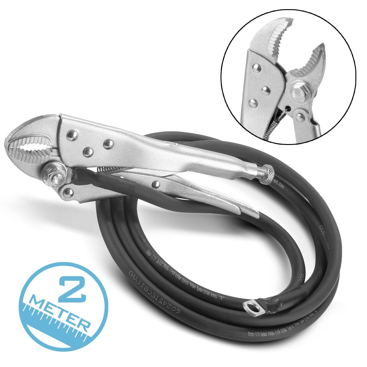 Cable de masa de Stahlwerk | Mass Jemting 2 m para observadores de combustible | Dellenliftter | Dispositivo de soldadura de puntos | Herramienta de departamento de reparación inteligente | Accesorios irregulares