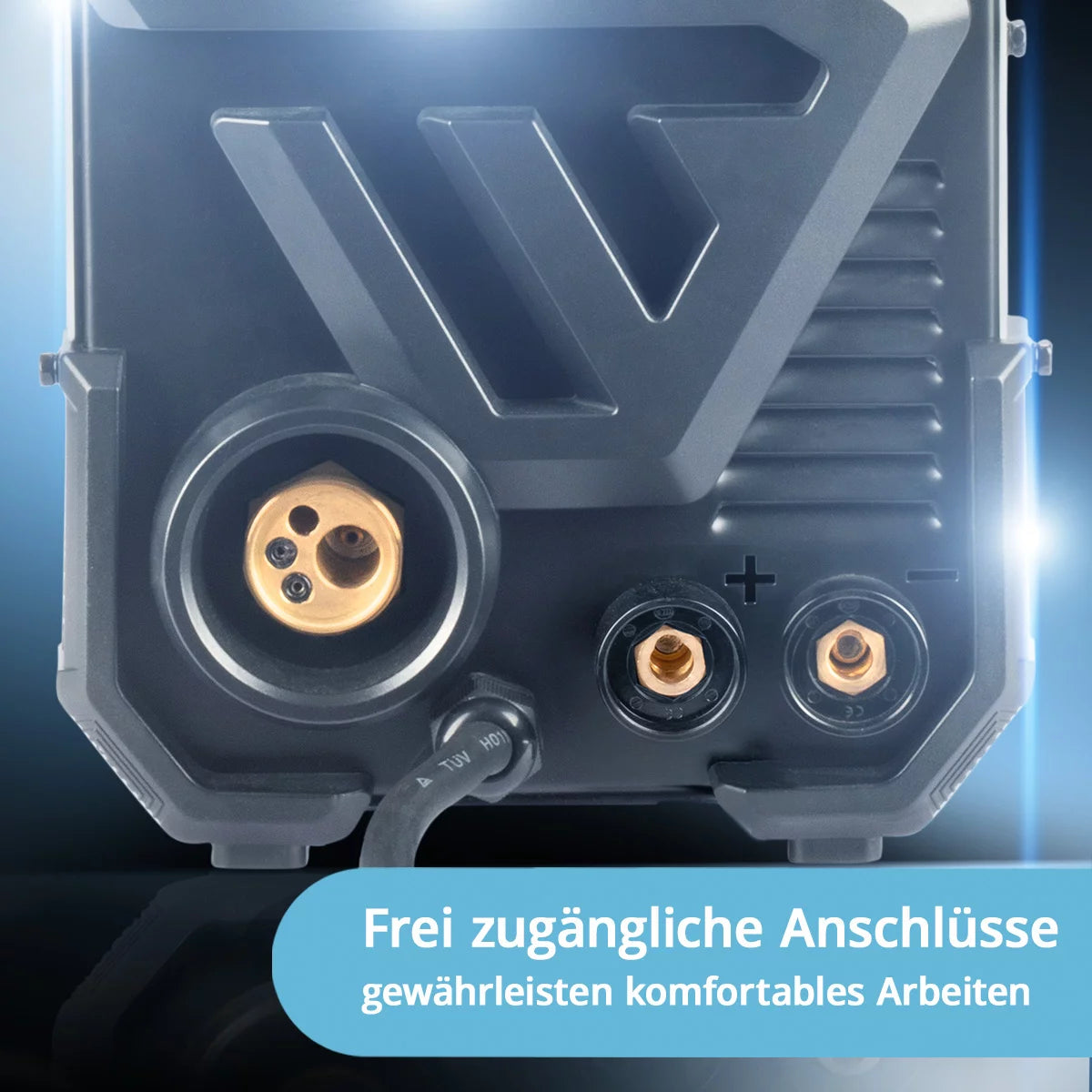 Machine de soudage Stahlwerk MIG MAG 200 ST plus équipement de soudage de gaz protecteur | Onduleur IGBT avec 200 A, alimentation en fil synergique, flux, lift-tig et MMA | Fonction arc