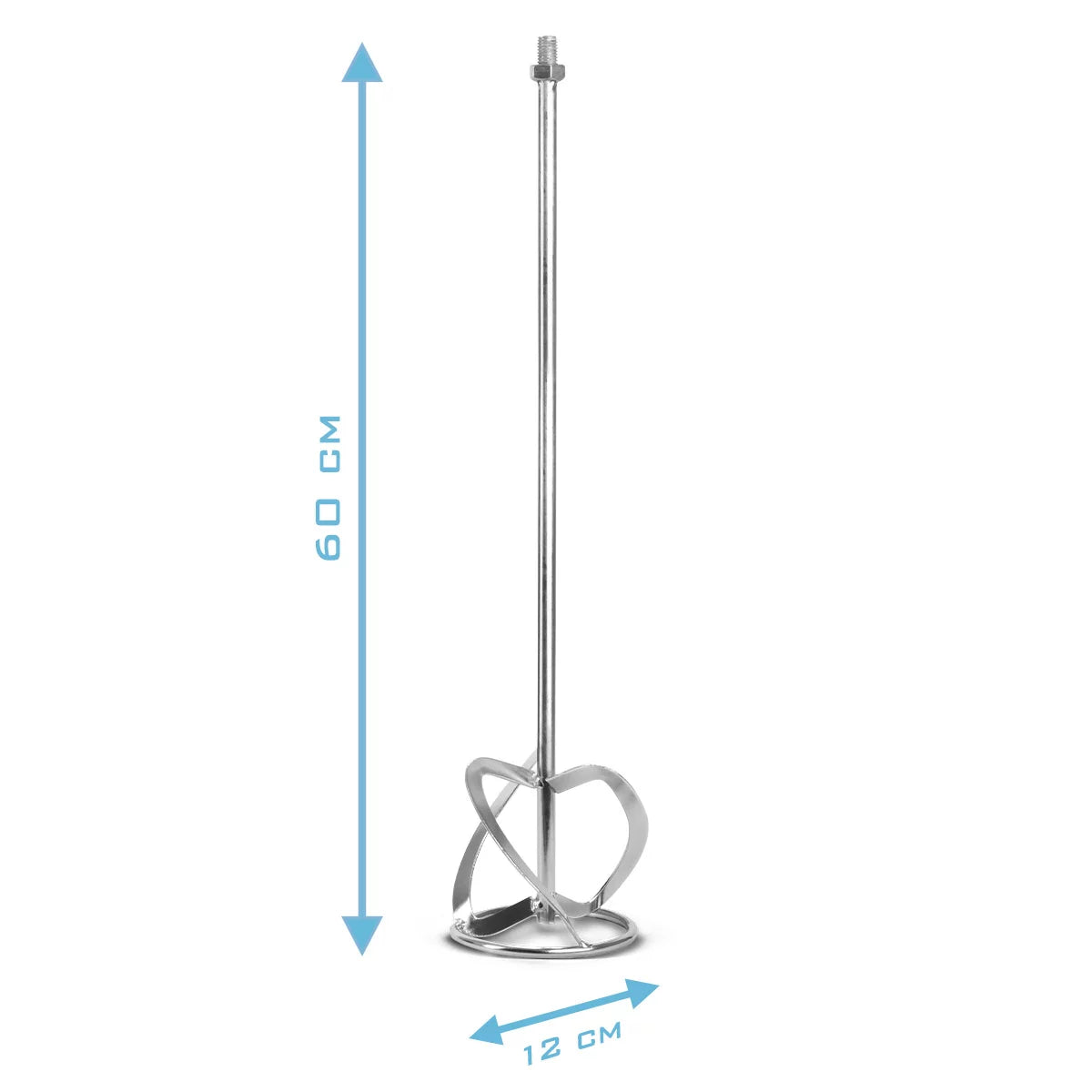 STAHLWERK agitator RW-1200 ST | 1,200 W and 850 rpm | Electric mortar stirrer with additional whisk 120 x 600 mm | Speed control and safety switch | Concrete mixer | Paint stirrer | color mixer