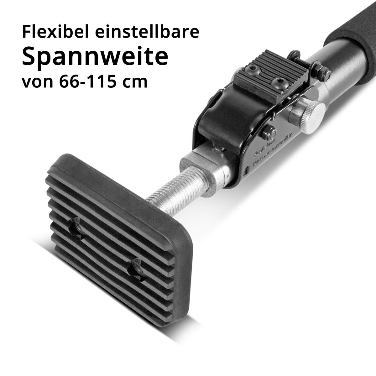 STAHLWERK Montagestütze | Baustütze MH-115 ST 2er Set 66-115 cm, 40 kg Tragkraft, robuster Türspanner | Teleskopstütze | Spannstütze