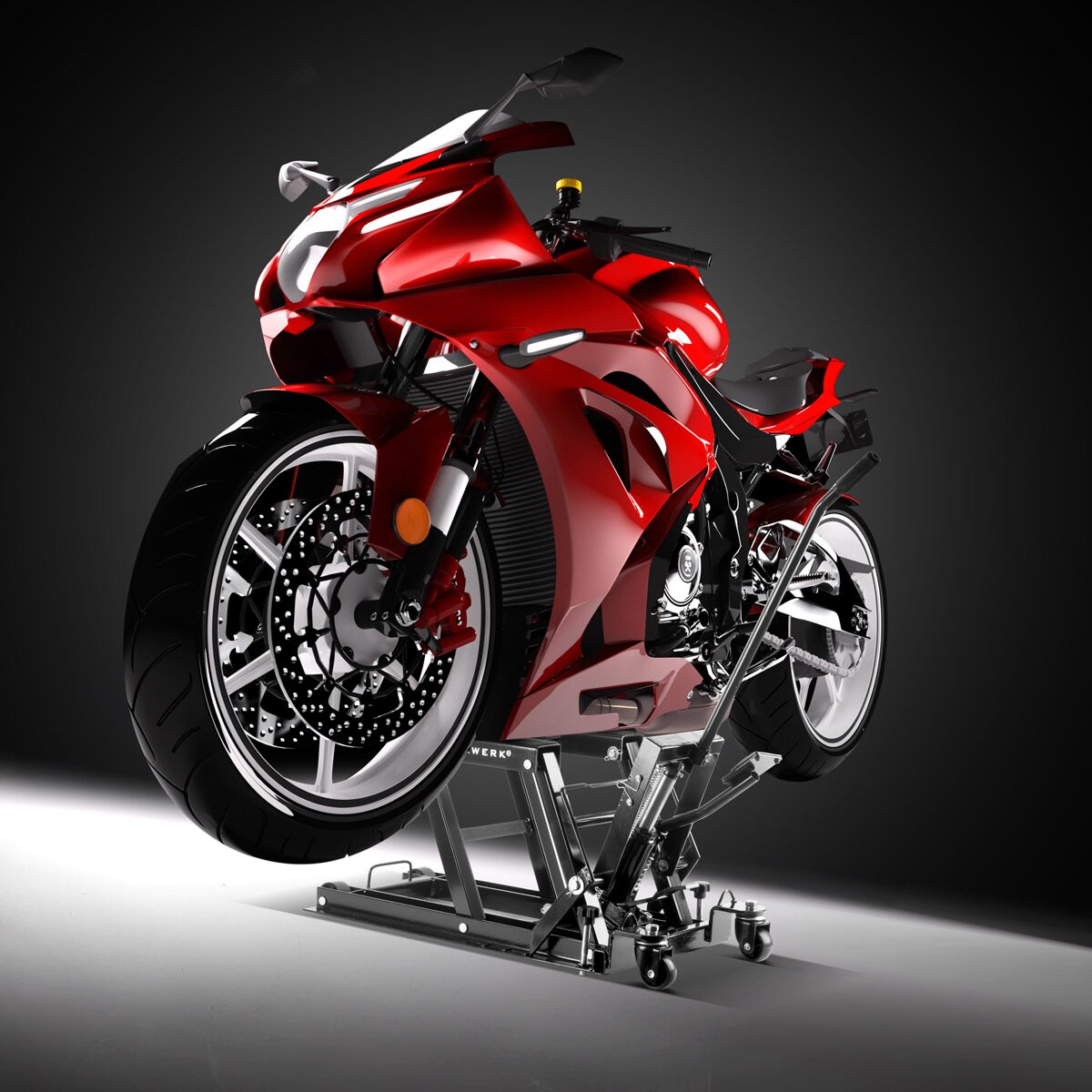 Acquérir de moto de relève de moto MLT-680 ST avec une capacité de charge de 680 kg et une zone de levage de moto de 115-375 mm | Lifte de moto | L'assemblage de motos est de réparation et d'entretien des motos