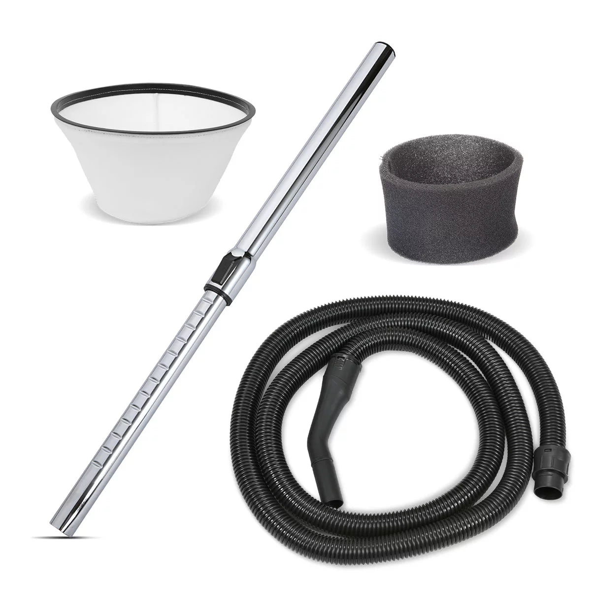 STAHLWERK wet and dry vacuum cleaner VCL-1600 ST | 1600 W industrial vacuum cleaner with 35 l stainless steel container | Blowing function and safety shutdown | Extensive accessory package | Robust workshop vacuum cleaner