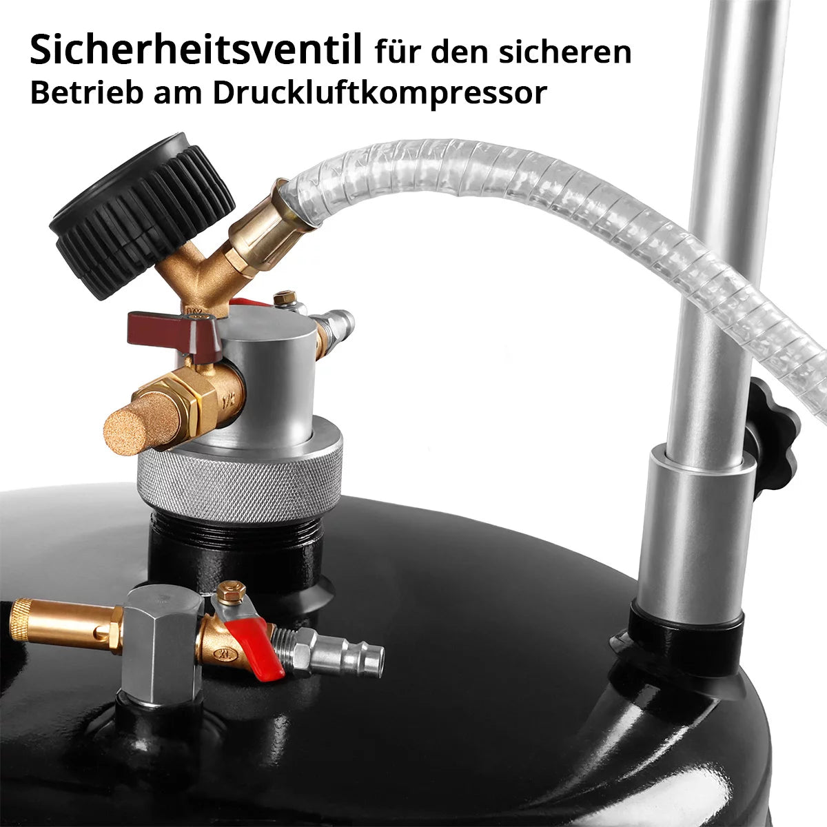 STAHLWERK Ölabsauger OD-70 ST mit 70 l Fassungsvermögen | Mobiler Ölsammler und Altölwagen | Ölauffangwagen mit Ölabscheider | Ölablassgerät zum Auffangen von Altöl