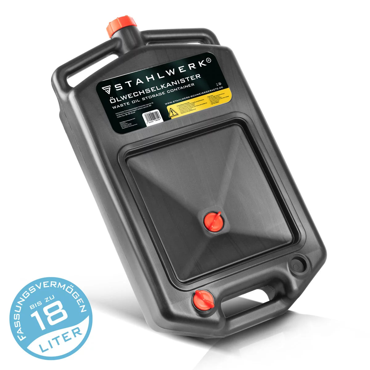 Changement d'huile de moulin à acier 10 L | Ölauffang Pan robuste | Mobile et flexible peut être utilisé | Carter d'huile avec aide à la collecte | Fonction 2 en 1- huile et cartouche de carburant pour la voiture, la moto et l'atelier