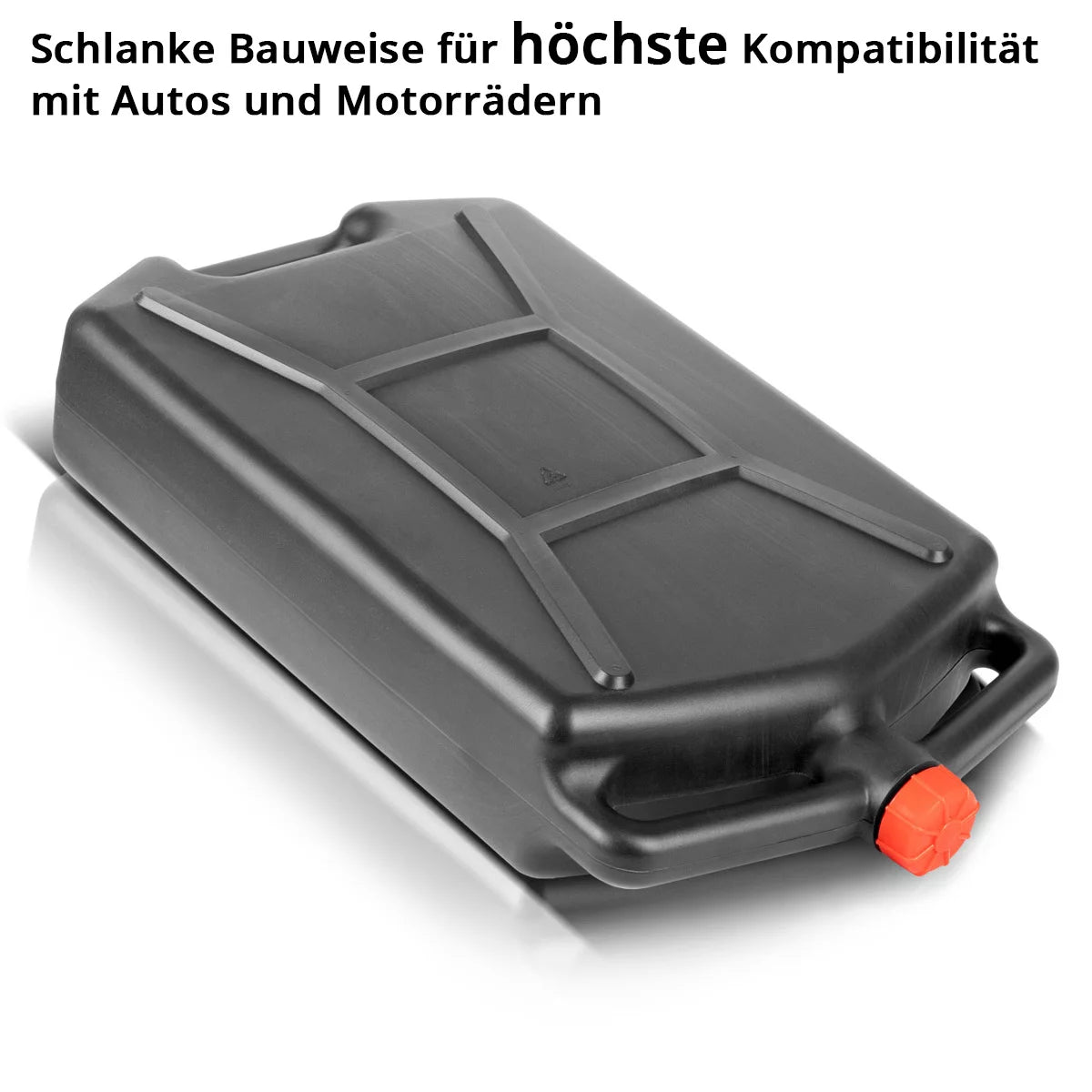 STAHLWERK Ölwechselkanister 10 L | Robuste Ölauffangwanne | Mobil und flexibel einsetzbar | Ölwanne mit Auffanghilfe | 2-in-1 Funktion - Öl- und Treibstoffkanister für Auto, Motorrad und Werkstatt