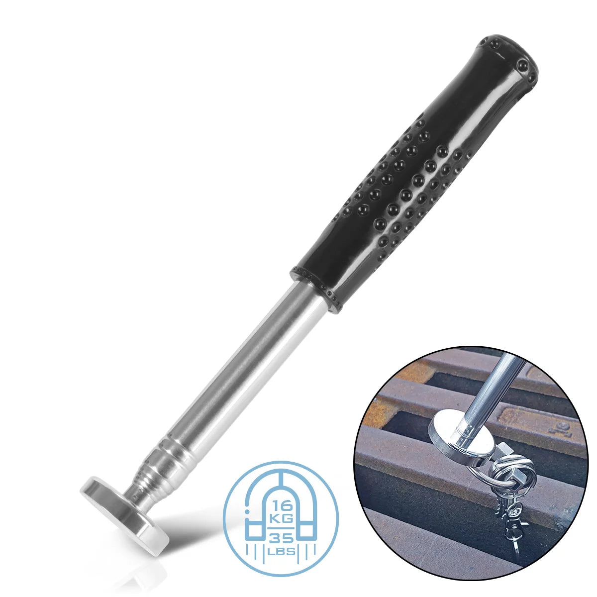 Steelworks Telescop Pick-up Aracı | Teleskopik mıknatıs | Mıknatıs sekmesi | Teleskopik Manyetik Karaciğer | Manyetik küçük parçaları, vidaları ve fındıkları zahmetsizce almak için pratik atölye mıknatısı