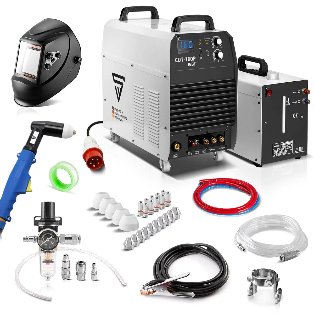 Attrezzatura per taglio del plasma in acciaio taglio a 160 p IGBT Full Attrezza