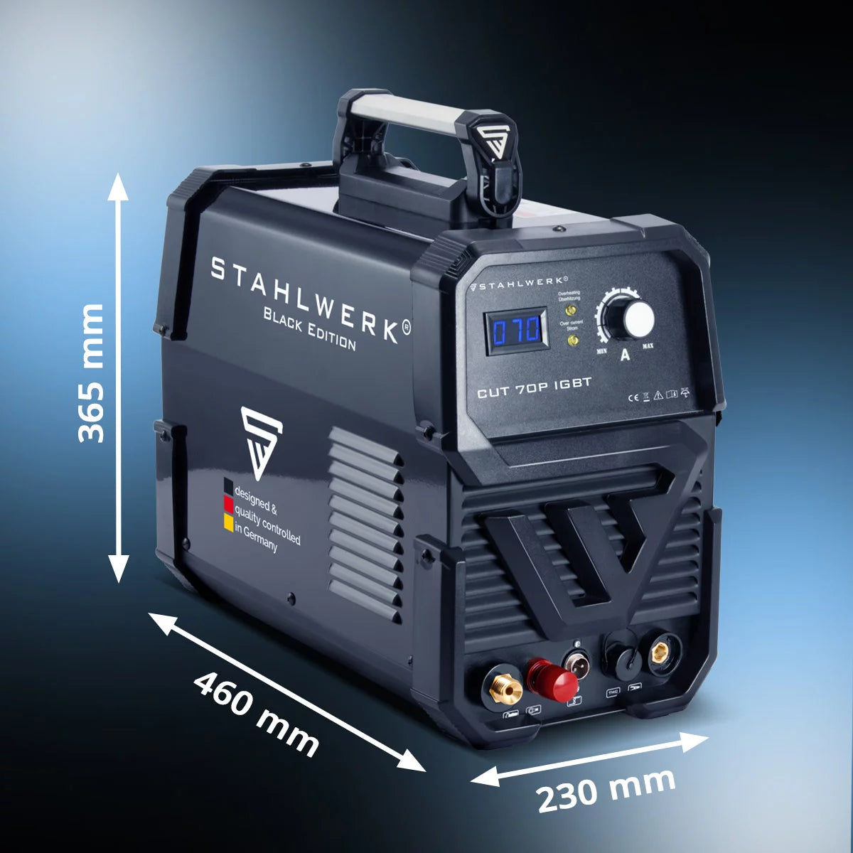 Steelworks coupez 70 P IGBT Plasma Cutter avec 70 Ampère d'allumage pilote jusqu'à 25 mm de puissance de coupe adaptée au vol Grost