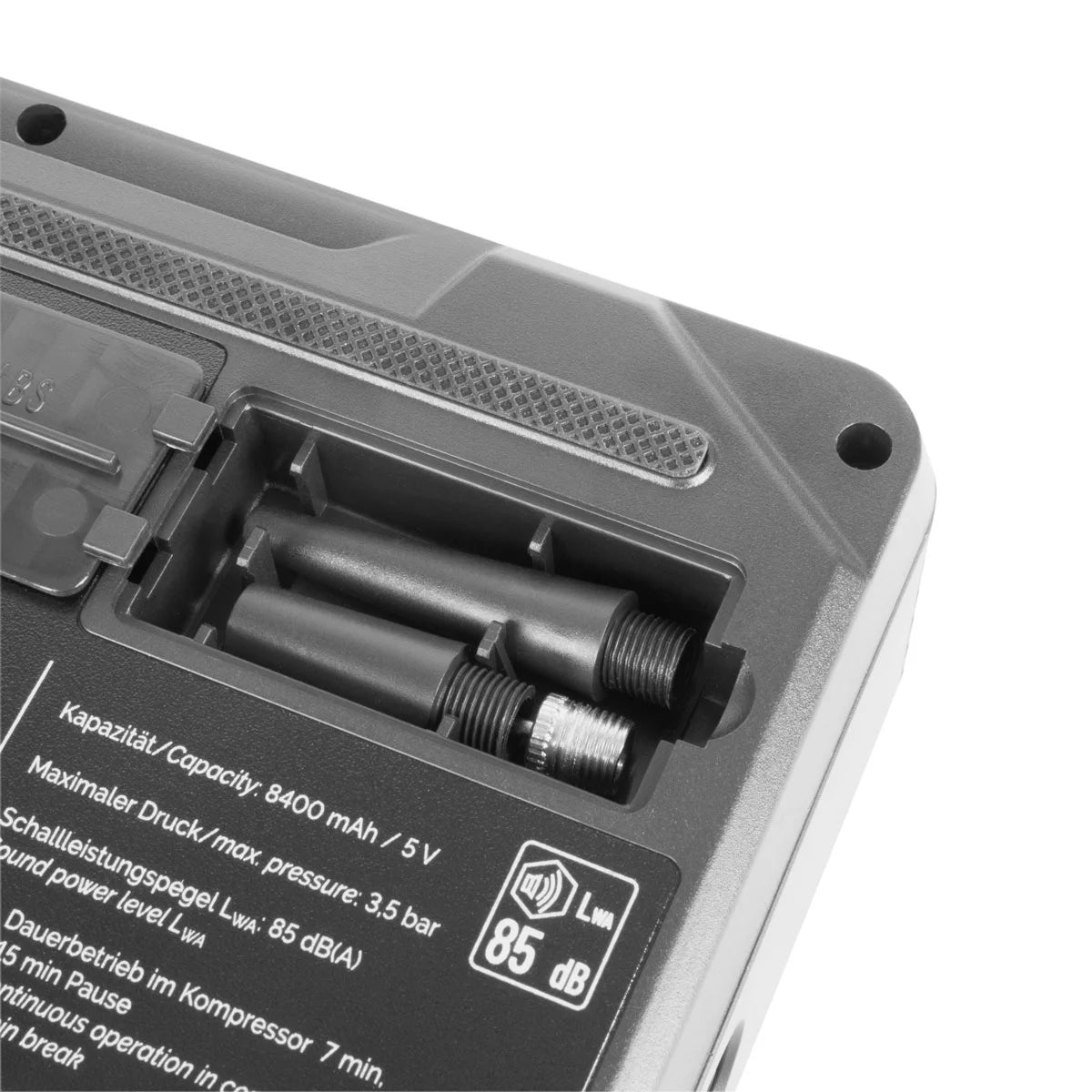 STAHLWERK PB-1400 ST | Powerbank Starthilfe 400 A, 14.000 mAh | Für Benzin- und Dieselmotoren | Mobiler Kompressor mit 3,5 bar Arbeitsdruck und LED-Leuchte | USB-Ladegerät und Starthilfe in einem