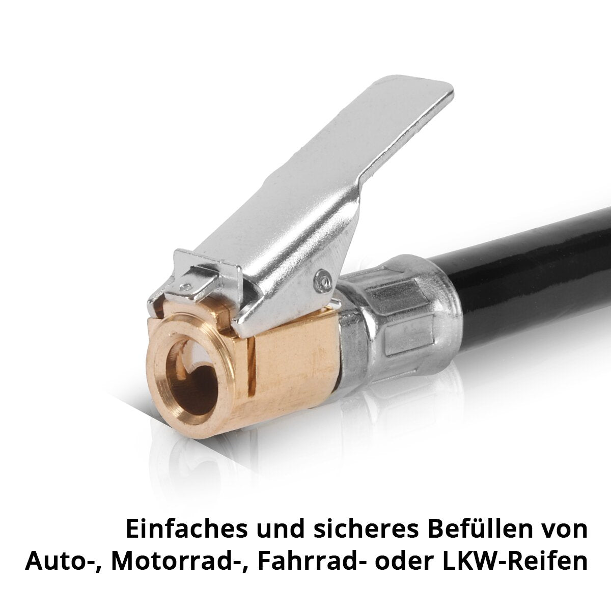 STAHLWERK Digitale Druckluft-Reifenfüllpistole DRD-16 ST | Druckluft Reifenfüller mit digitalem Manometer | Reifendruckprüfer für PKW, LKW, Motorrad, Fahrrad | Messbereich 0-16 Bar / 0-232 PSI