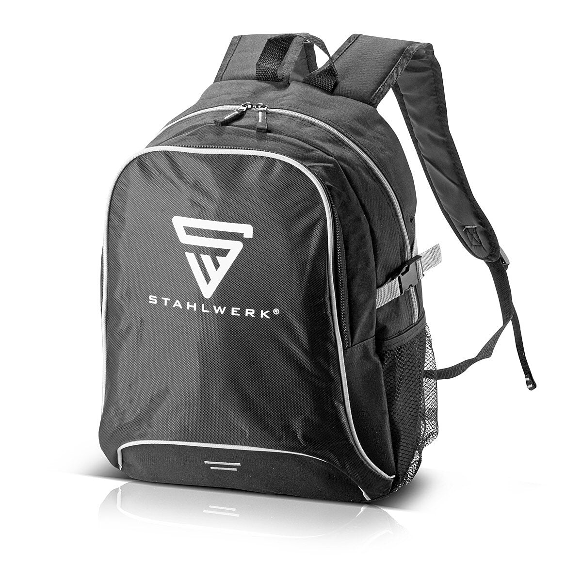 STAHLWERK Praktischer Freizeitrucksack 27 Liter, Sportrucksack aus robustem und wasserabweisendem Ripstop-Polyester, Daypack | Handgepäck | Reiserucksack mit zwei großen Fächern