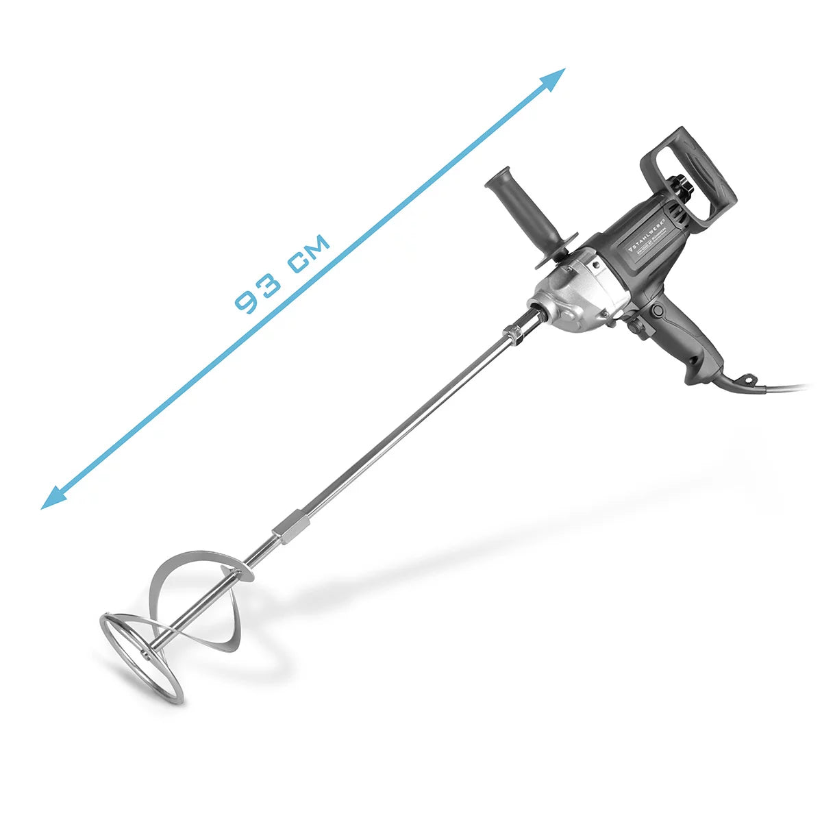 STAHLWERK agitator RW-1000 ST | 1,000 W and 550 rpm | Speed control and right-left rotation | Electric mortar stirrer | Concrete mixer | Paint stirrer | Color mixer | Hand mixer | Hand mixer