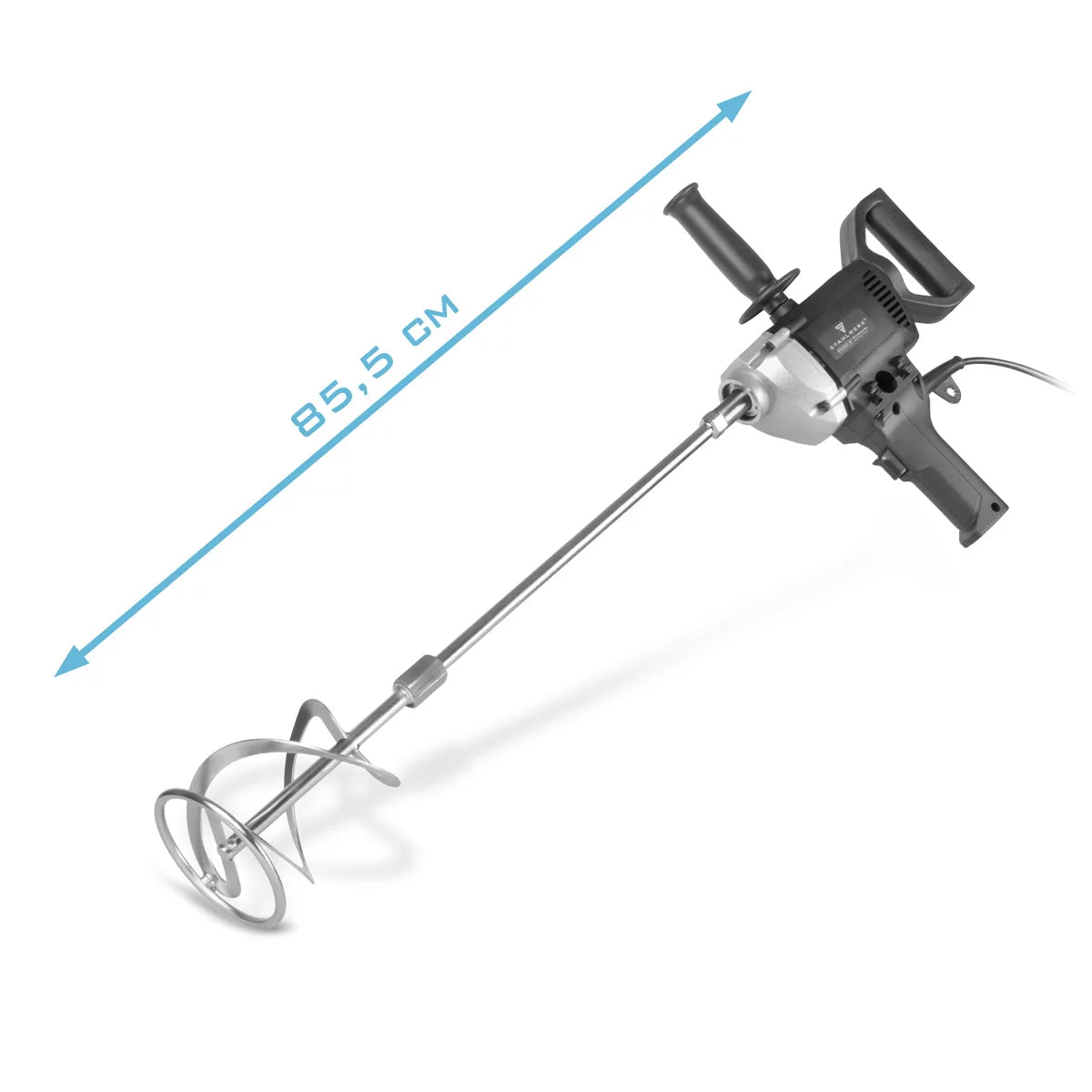 STAHLWERK agitator RW-800 ST | 800 W and 500 rpm | Electric mortar stirrer | Robust design | Stable concrete stirrer | Paint stirrer | Color mixer | Hand mixer | Hand mixer
