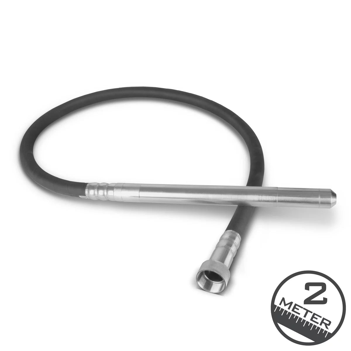 STAHLWERK Rüttelflasche Ø 35 mm | 200 cm Schlauchlänge | Innenrüttler mit flexibler Welle für Elektro-Betonrüttler | Rüttelstab für Betonverdichter, Flaschenrüttler und Einhand-Betonvibratoren