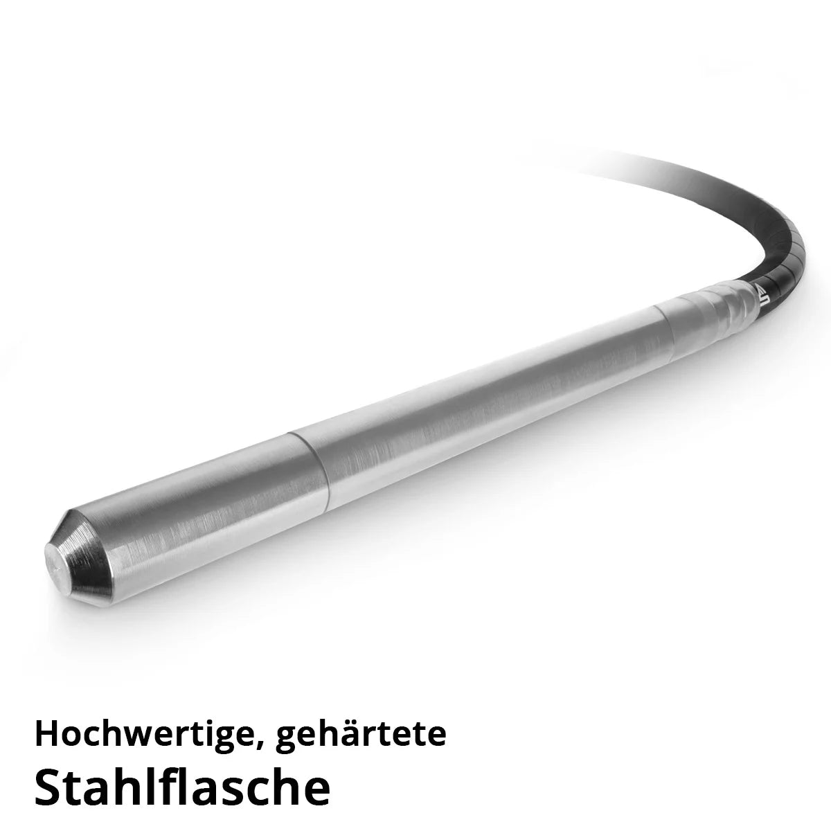 STAHLWERK Rüttelflasche Ø 35 mm | 200 cm Schlauchlänge | Innenrüttler mit flexibler Welle für Elektro-Betonrüttler | Rüttelstab für Betonverdichter, Flaschenrüttler und Einhand-Betonvibratoren