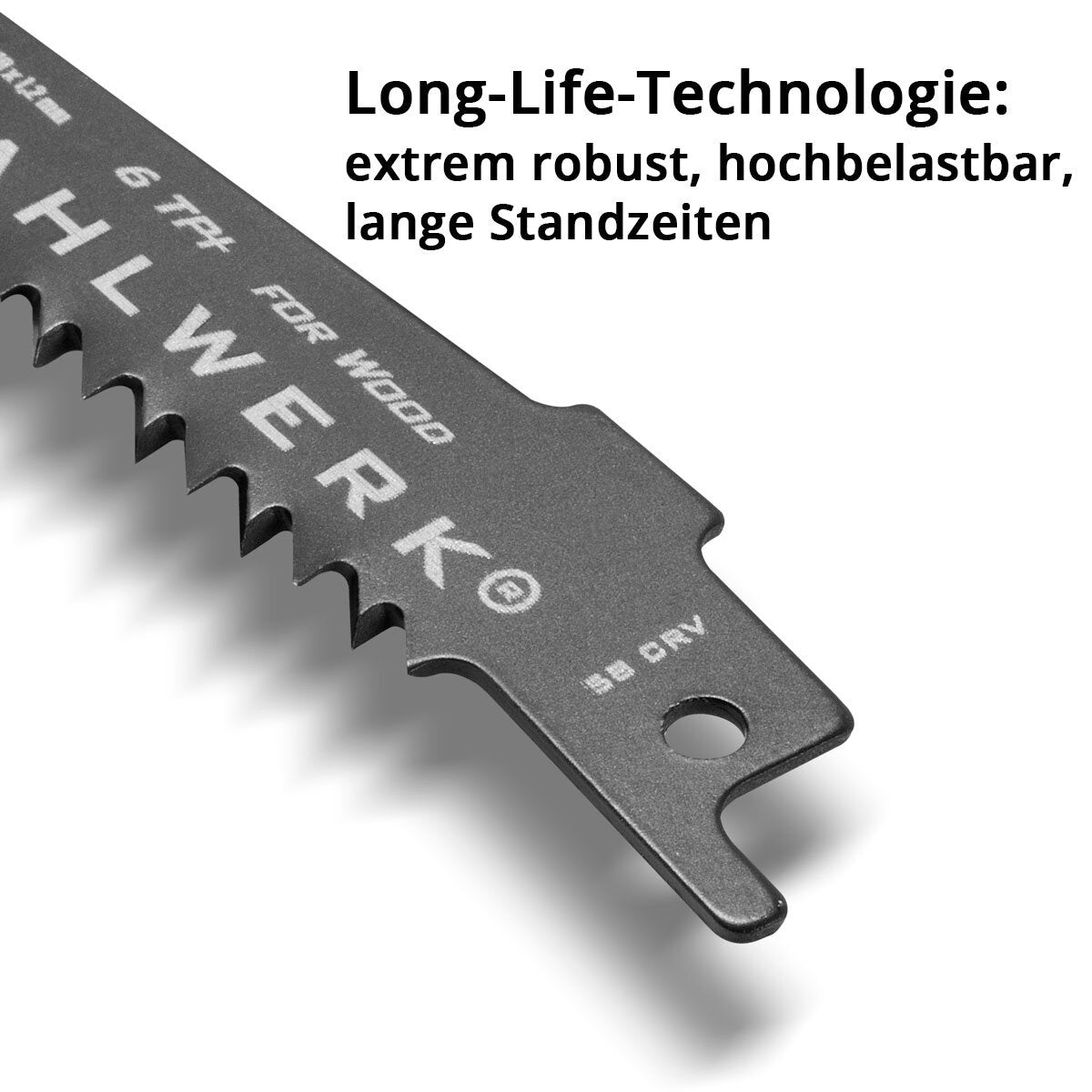 Steelworks Ahşap Tavan Bıçağı 2 Set 150 x 19 x 1.2 mm uzunluğunda Life Saber Suckeled | Kılıç Testereleri için 1/2 inç kayıt ve 6 TPI ile Kesi Bıçaklar | Recantanasaws | Bıçaklar