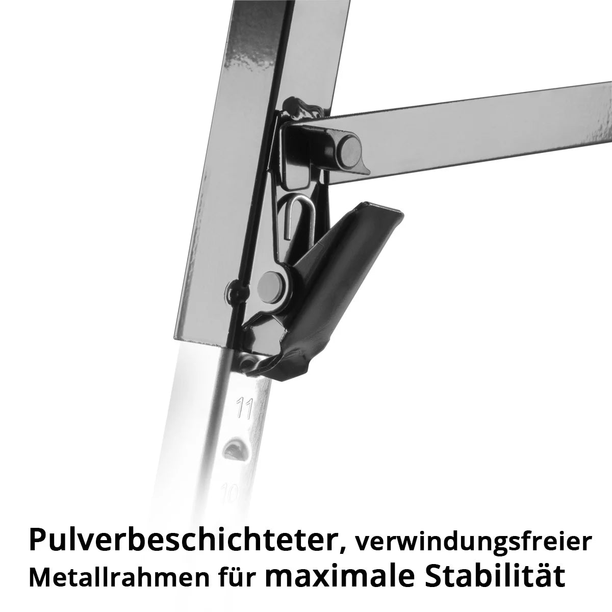 Sägebock SB-910 ST im 2er Set pulverbeschichteter Metall-Arbeitsbock | Universal-Klappbock | Gerüstbock höhenverstellbar von 645 - 910 mm mit 150 kg Tragkraft und rutschhemmender Oberfläche