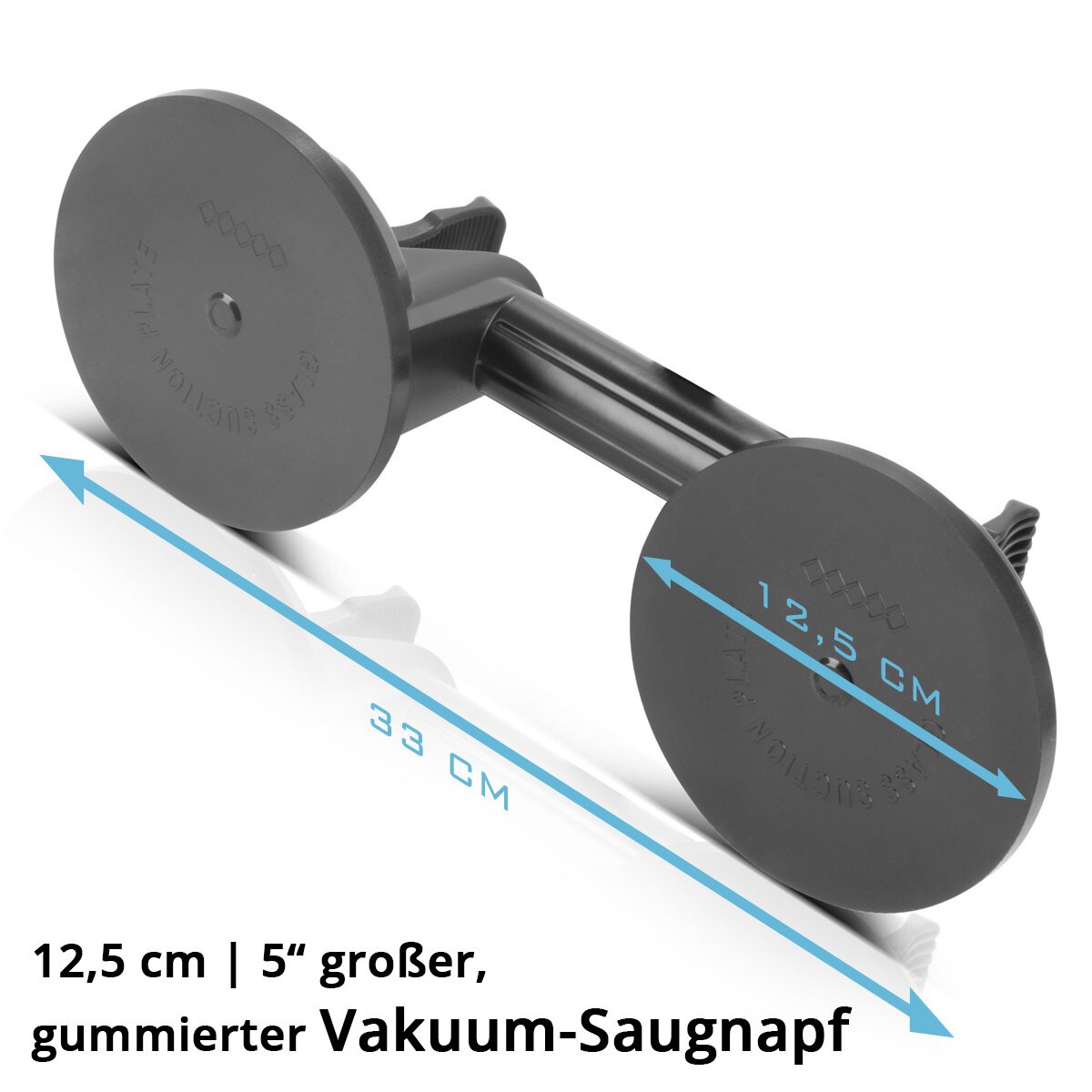Ruote a doppia aspirazione in acciaio con capacità di carico di 135 kg e 2 x 12,5 cm | 5 “Diametro aspirapolvere