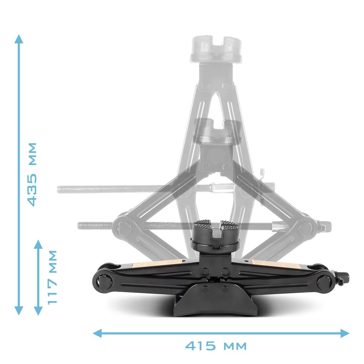 STAHLWERK SWH-2 ST Wagenheber | Scherenwagenheber | 2 Tonnen Hubkraft | Teleskop-Radmutterschlüssel mit Stecknuss 17, 19 mm | Transporttasche | Kompaktes Wagenheber-Set für Reifenwechsel & Werkstatt