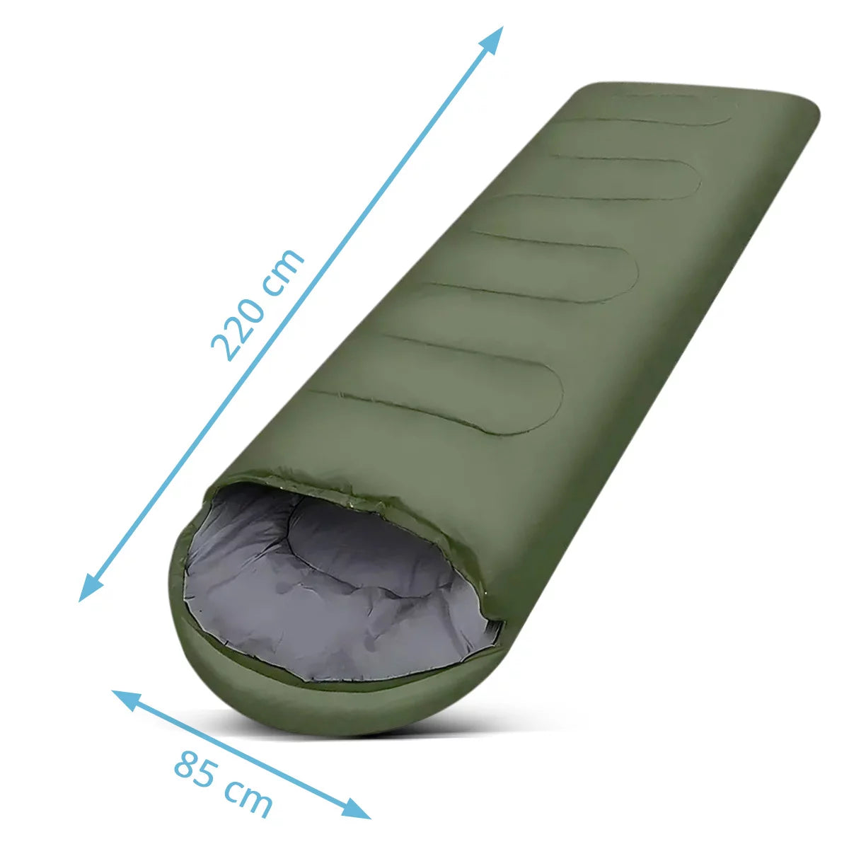 STAHLWERK Schlafsack SB-700 ST bis -15°C | Füllung 330g/m2 | Outdoorschlafsack | Campingschlafsack | Mumienschlafsack | Reiseschlafsack | Sommer- und Winterschlafsack | Trekking