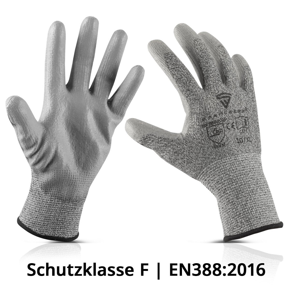 STAHLWERK Schnittschutzhandschuhe 5er Set XL Schutzklasse F EN388:2016 Arbeitshandschuhe | Montagehandschuhe | Gartenhandschuhe | Mechanikerhandschuhe | Schutzhandschuhe | Sicherheitshandschuhe